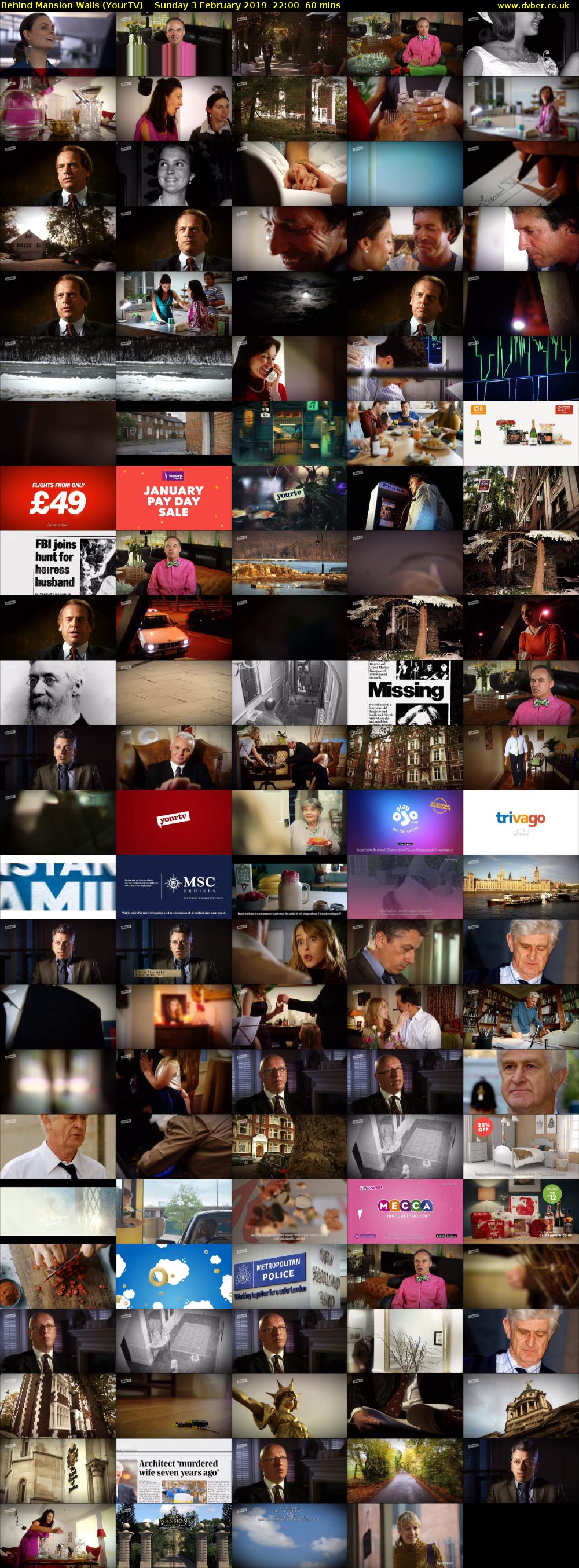 Behind Mansion Walls (YourTV) Sunday 3 February 2019 22:00 - 23:00