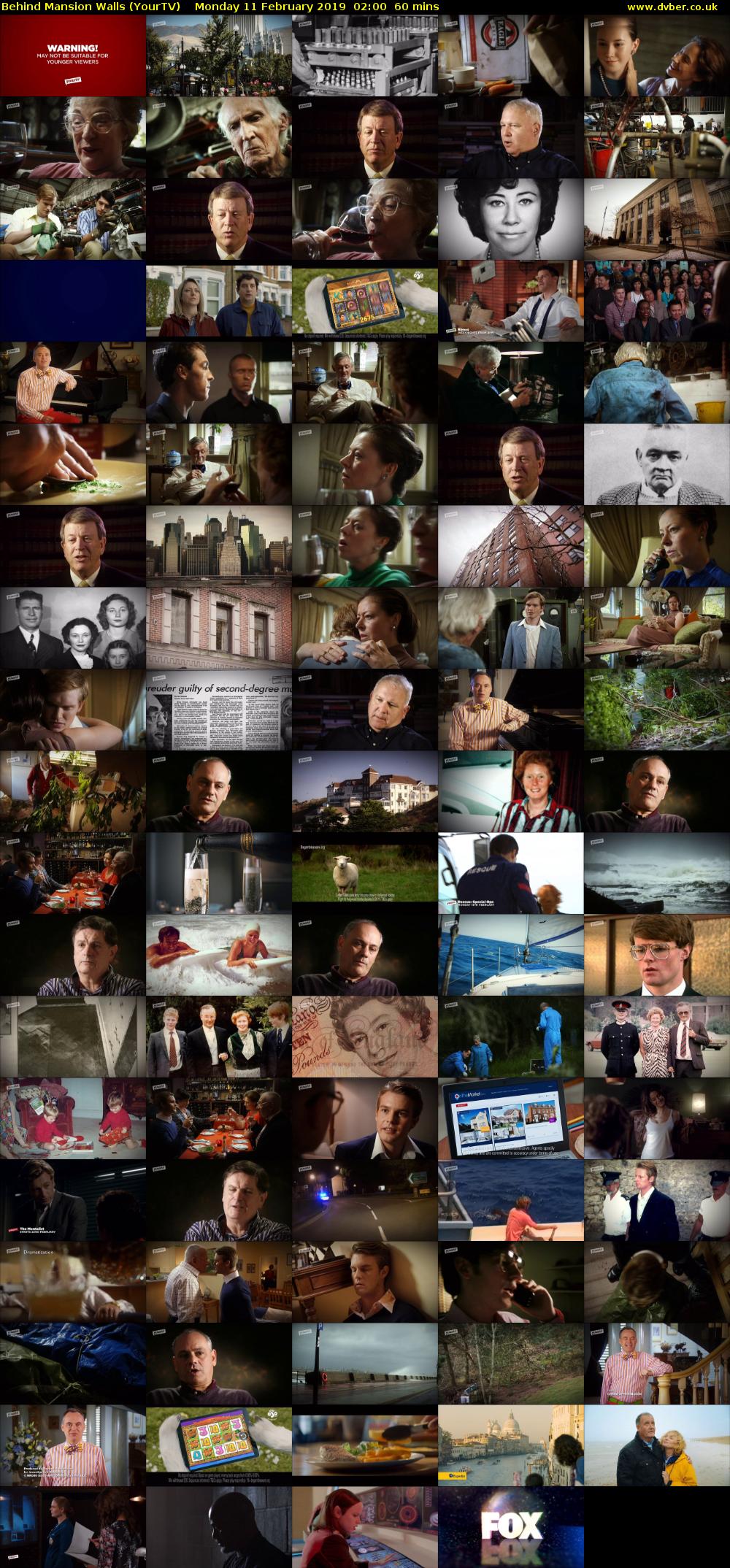 Behind Mansion Walls (YourTV) Monday 11 February 2019 02:00 - 03:00