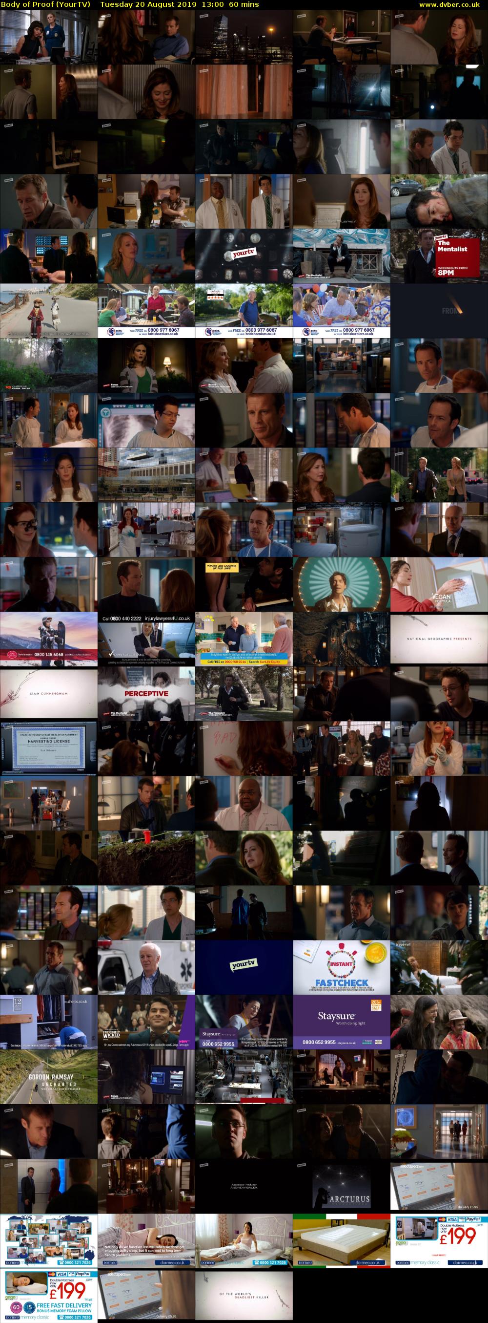 Body of Proof (YourTV) Tuesday 20 August 2019 13:00 - 14:00