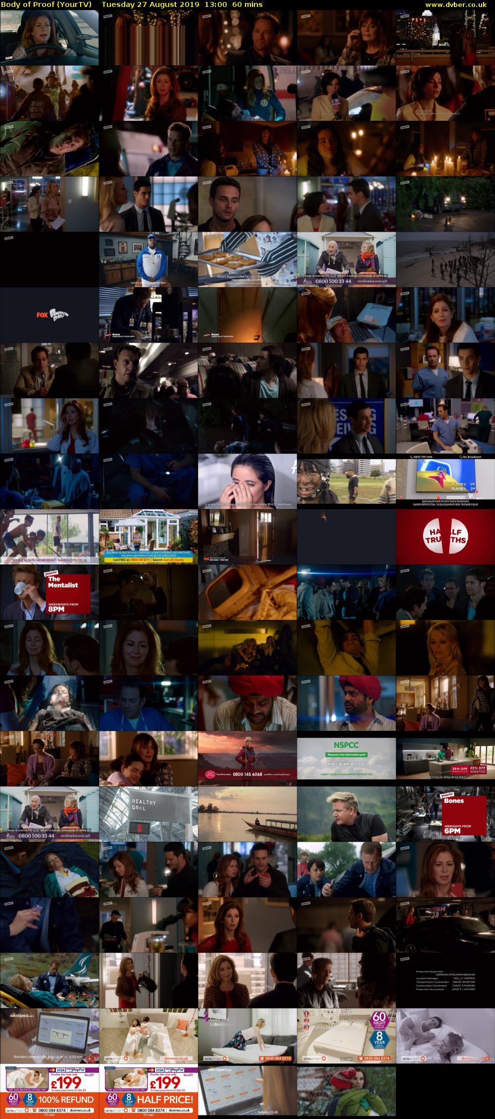 Body of Proof (YourTV) Tuesday 27 August 2019 13:00 - 14:00