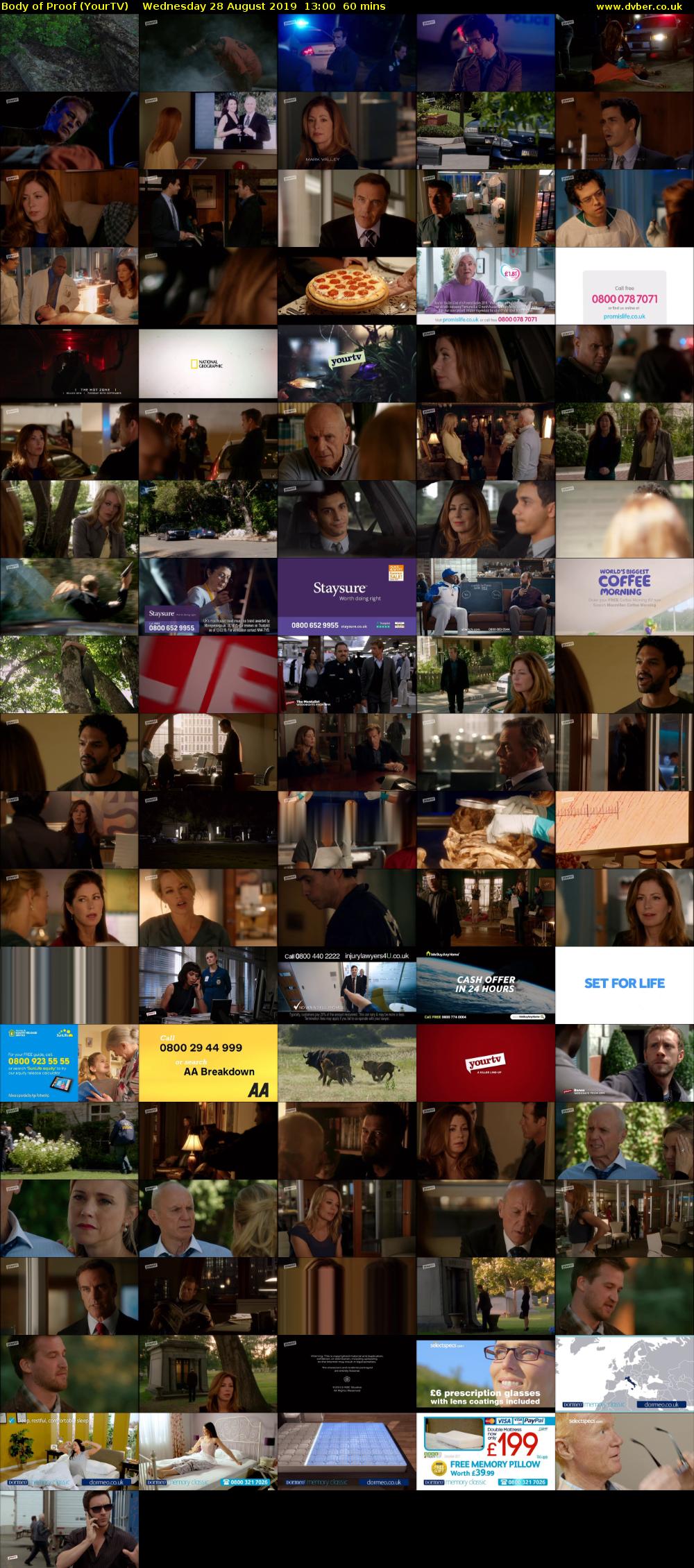 Body of Proof (YourTV) Wednesday 28 August 2019 13:00 - 14:00