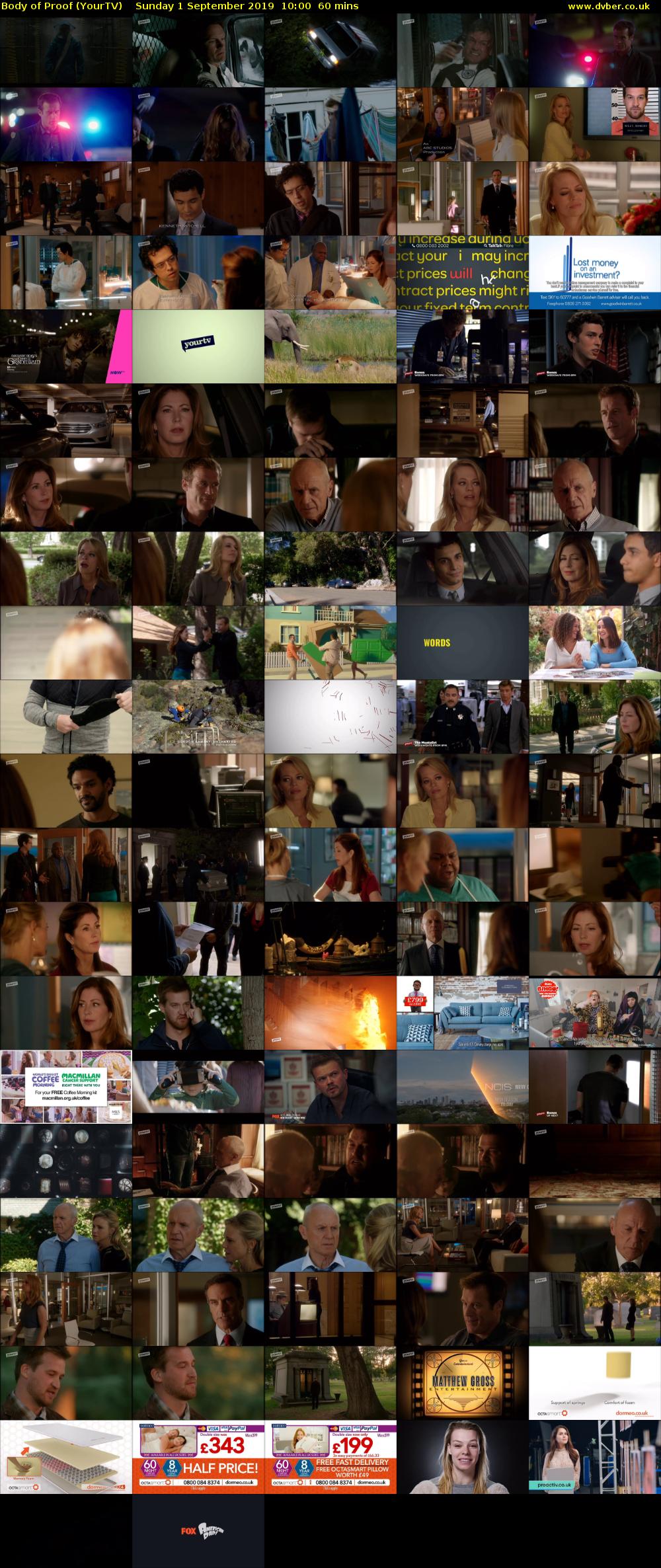 Body of Proof (YourTV) Sunday 1 September 2019 10:00 - 11:00