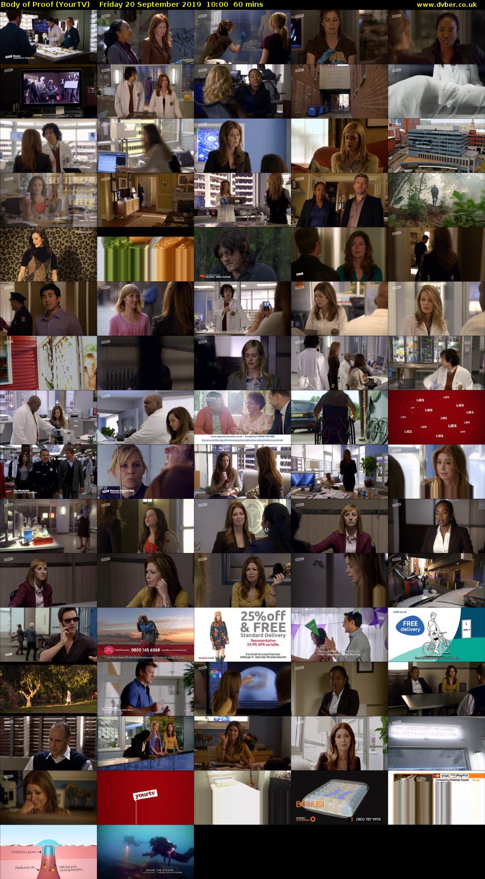 Body of Proof (YourTV) Friday 20 September 2019 10:00 - 11:00