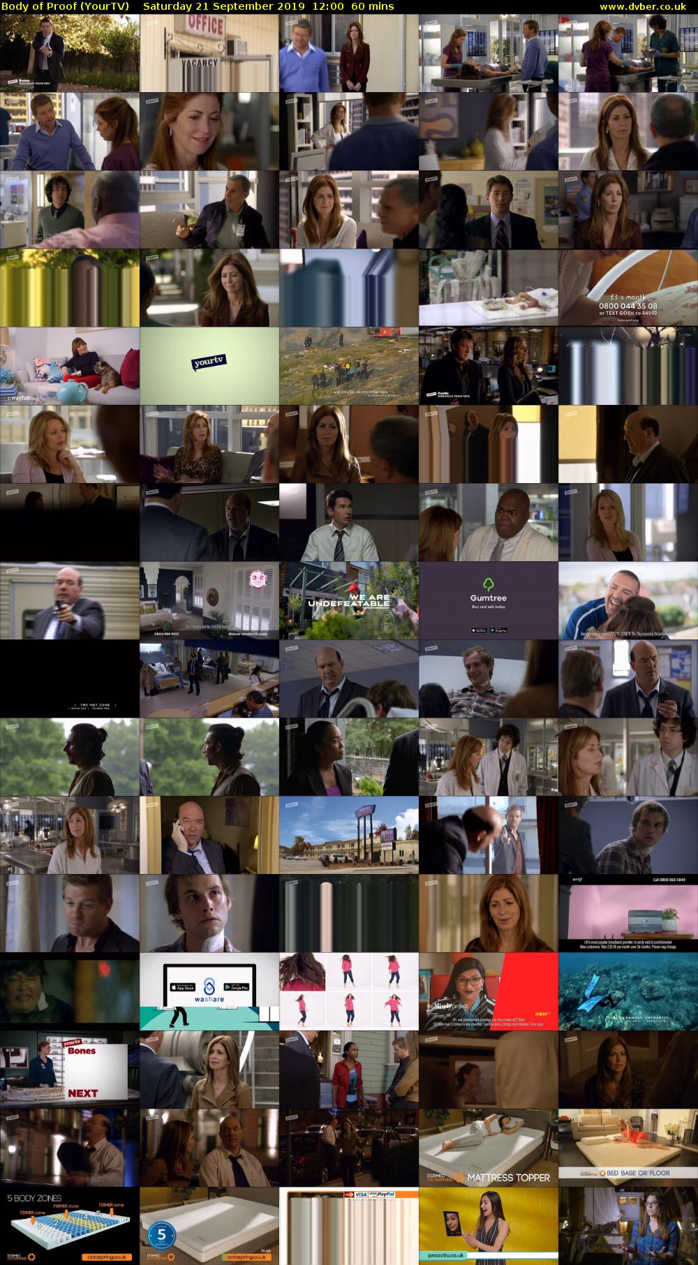 Body of Proof (YourTV) Saturday 21 September 2019 12:00 - 13:00