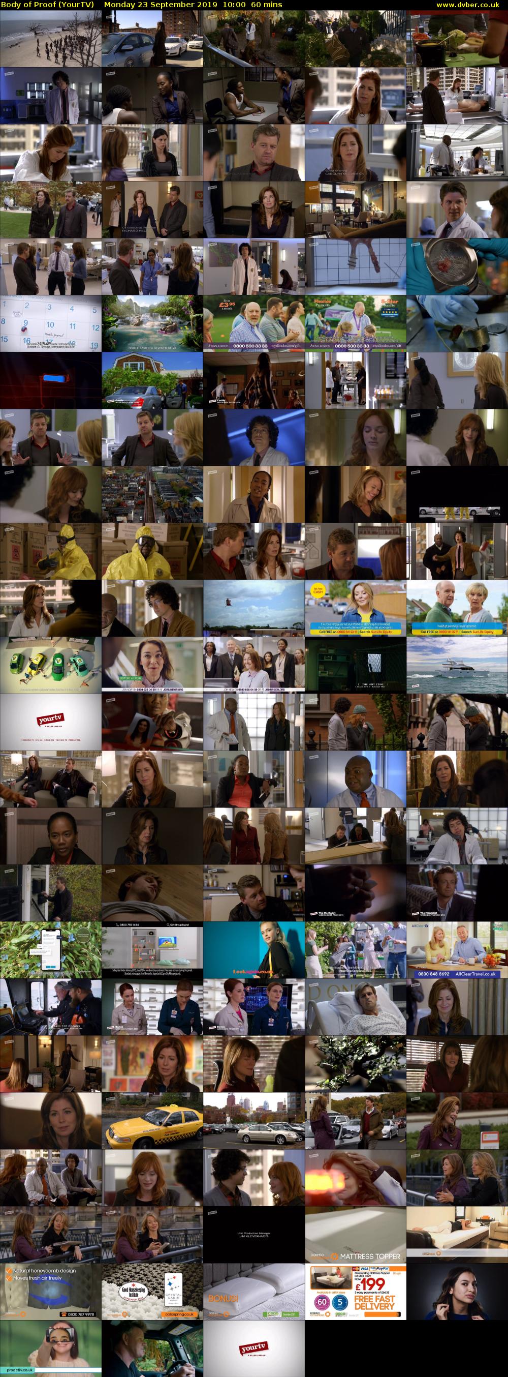Body of Proof (YourTV) Monday 23 September 2019 10:00 - 11:00