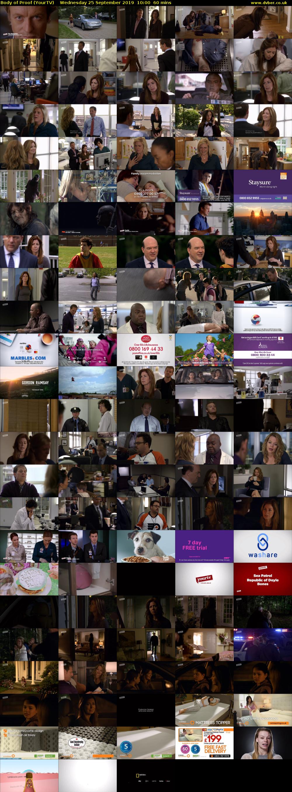 Body of Proof (YourTV) Wednesday 25 September 2019 10:00 - 11:00