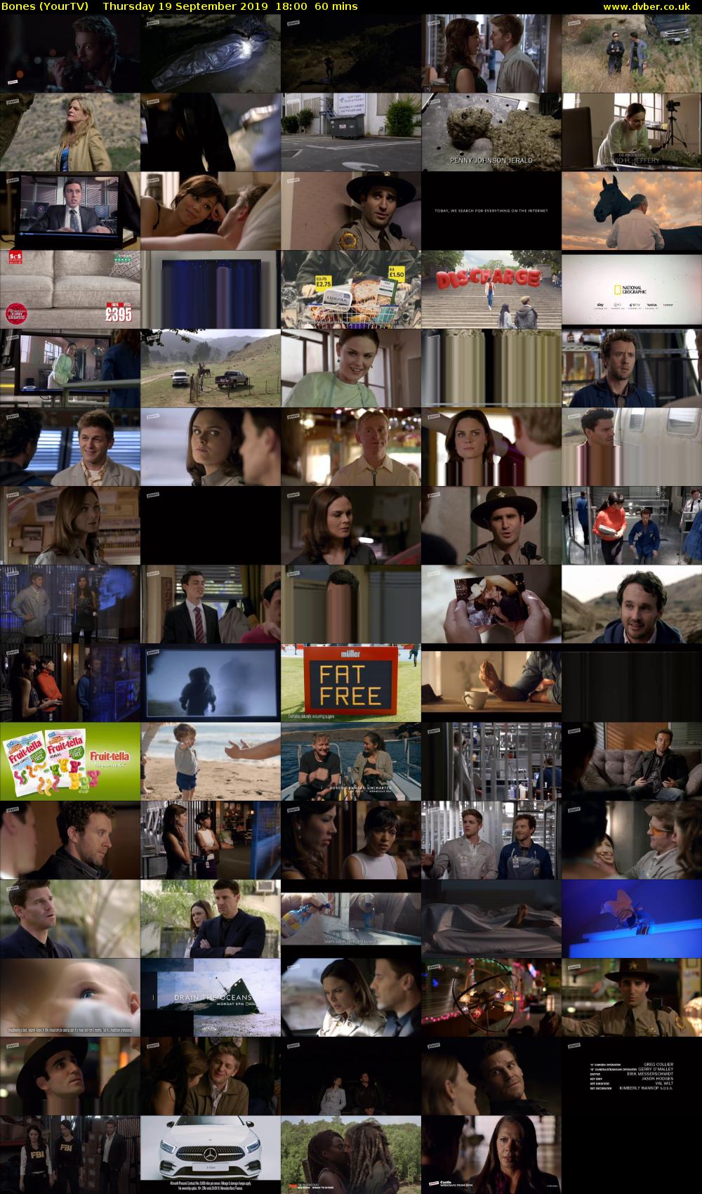 Bones (YourTV) Thursday 19 September 2019 18:00 - 19:00