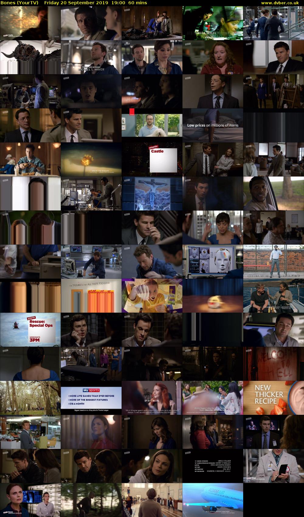 Bones (YourTV) Friday 20 September 2019 19:00 - 20:00