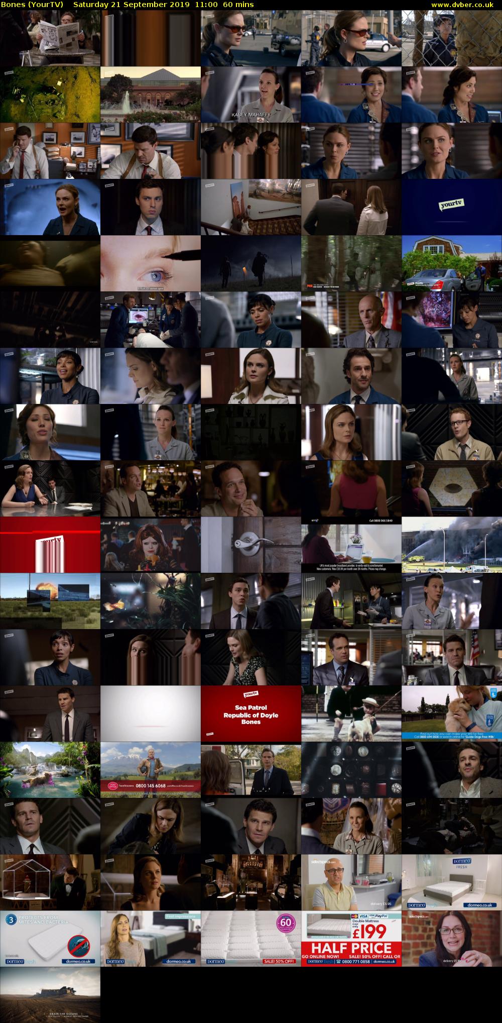 Bones (YourTV) Saturday 21 September 2019 11:00 - 12:00