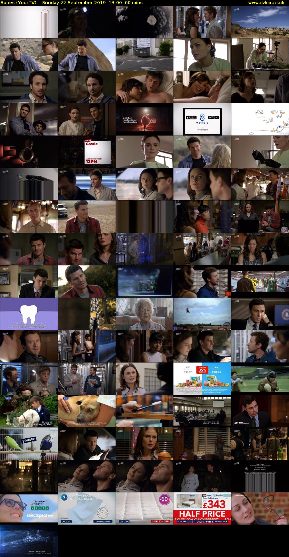 Bones (YourTV) Sunday 22 September 2019 13:00 - 14:00