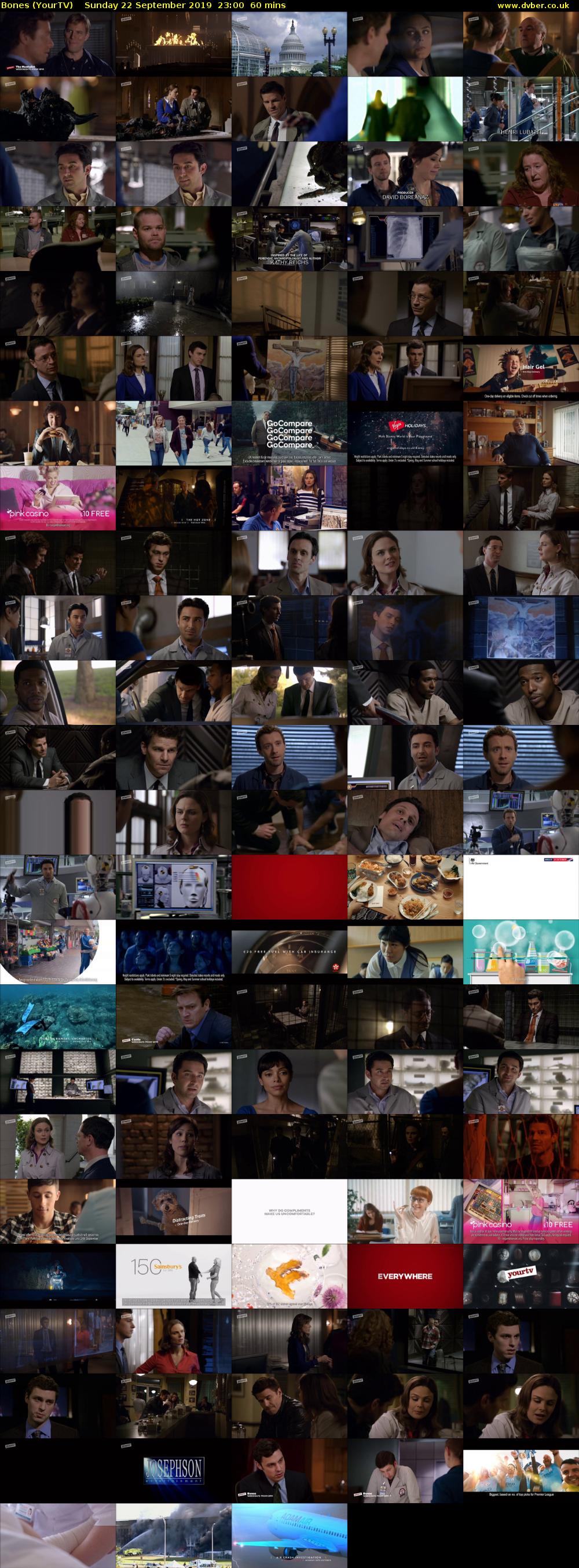 Bones (YourTV) Sunday 22 September 2019 23:00 - 00:00