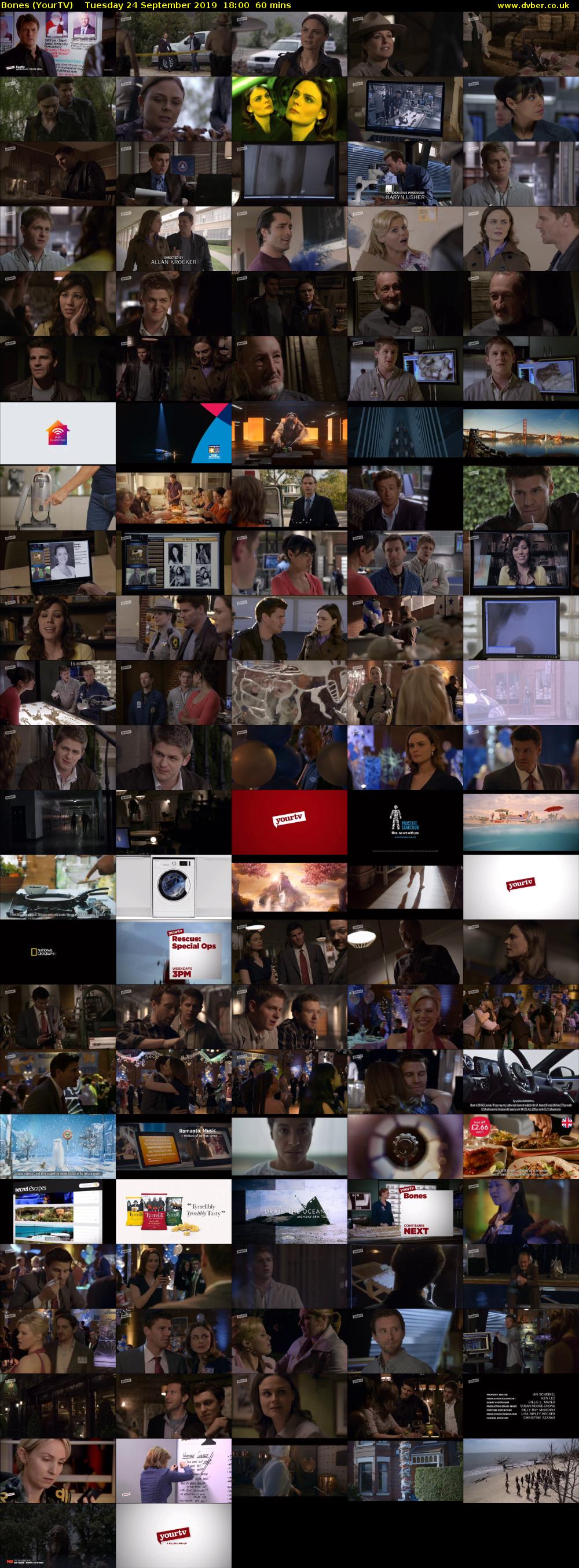 Bones (YourTV) Tuesday 24 September 2019 18:00 - 19:00