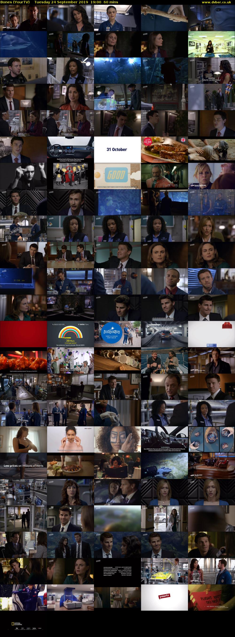 Bones (YourTV) Tuesday 24 September 2019 19:00 - 20:00