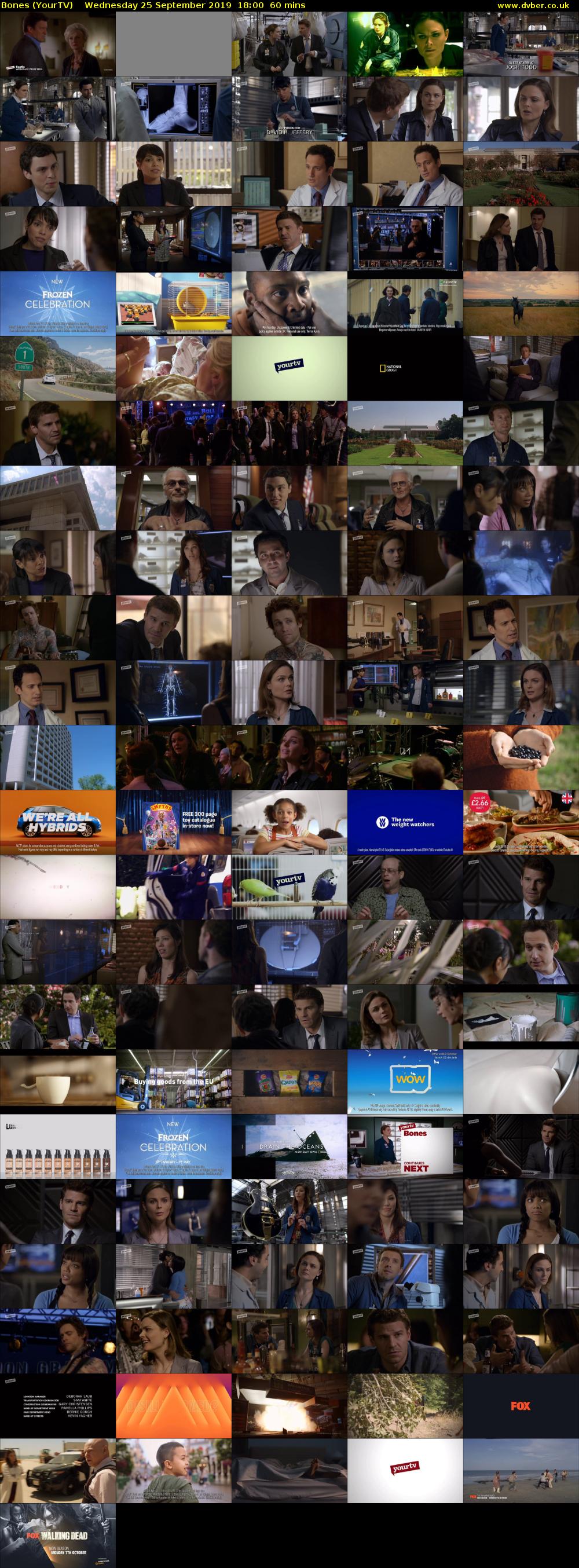 Bones (YourTV) Wednesday 25 September 2019 18:00 - 19:00
