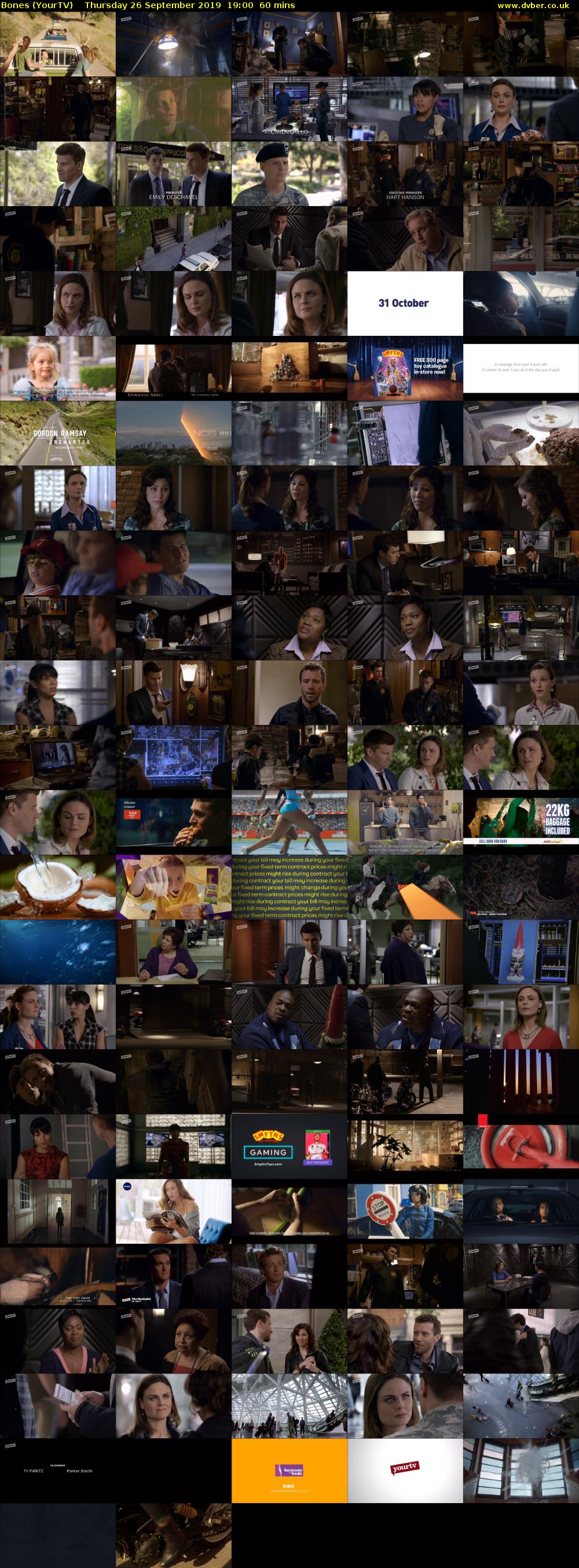 Bones (YourTV) Thursday 26 September 2019 19:00 - 20:00