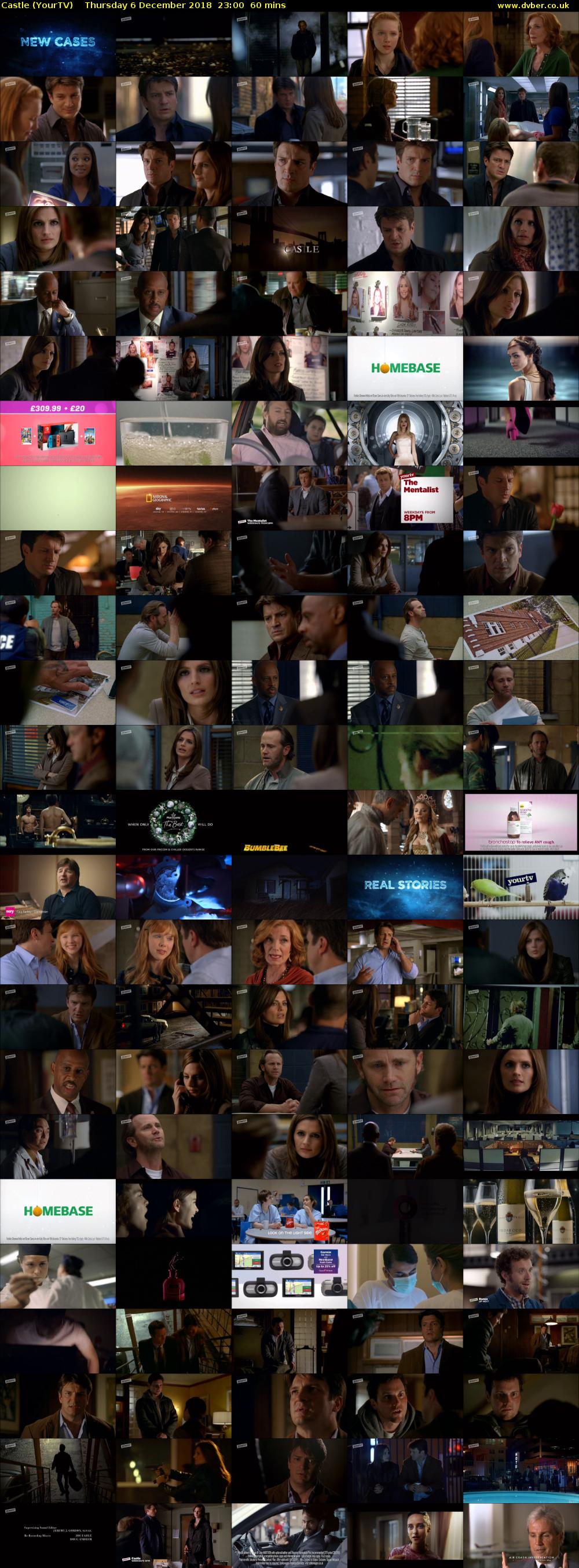 Castle (YourTV) Thursday 6 December 2018 23:00 - 00:00