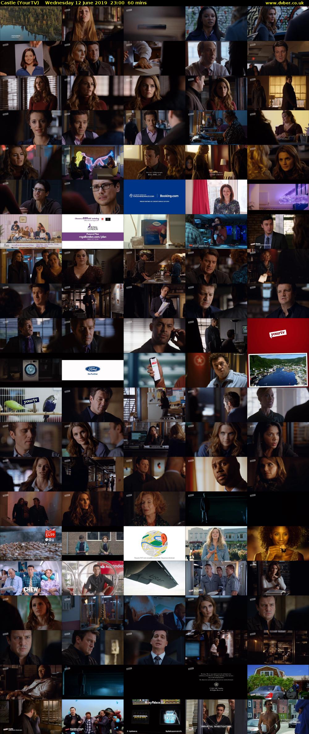 Castle (YourTV) Wednesday 12 June 2019 23:00 - 00:00
