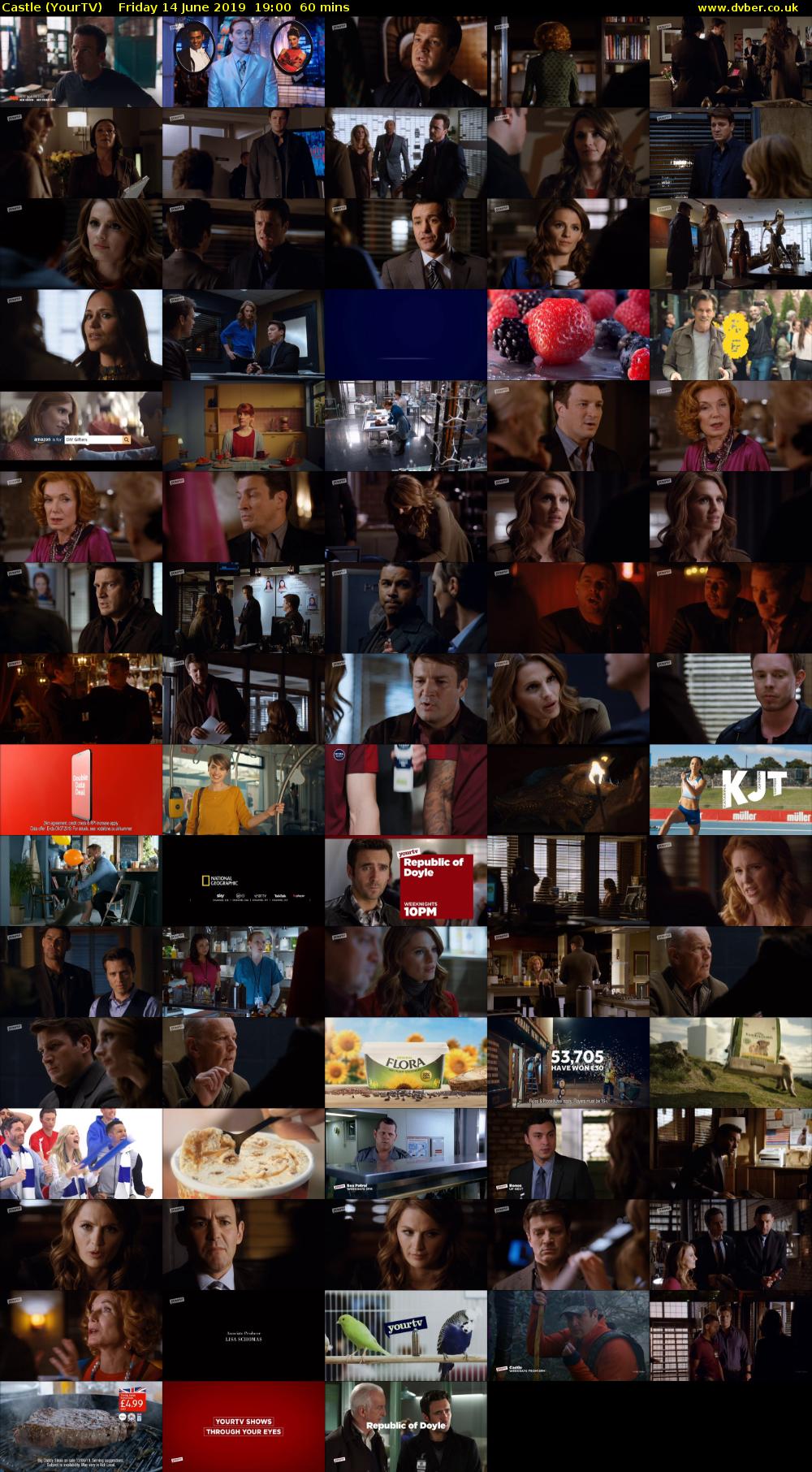 Castle (YourTV) Friday 14 June 2019 19:00 - 20:00