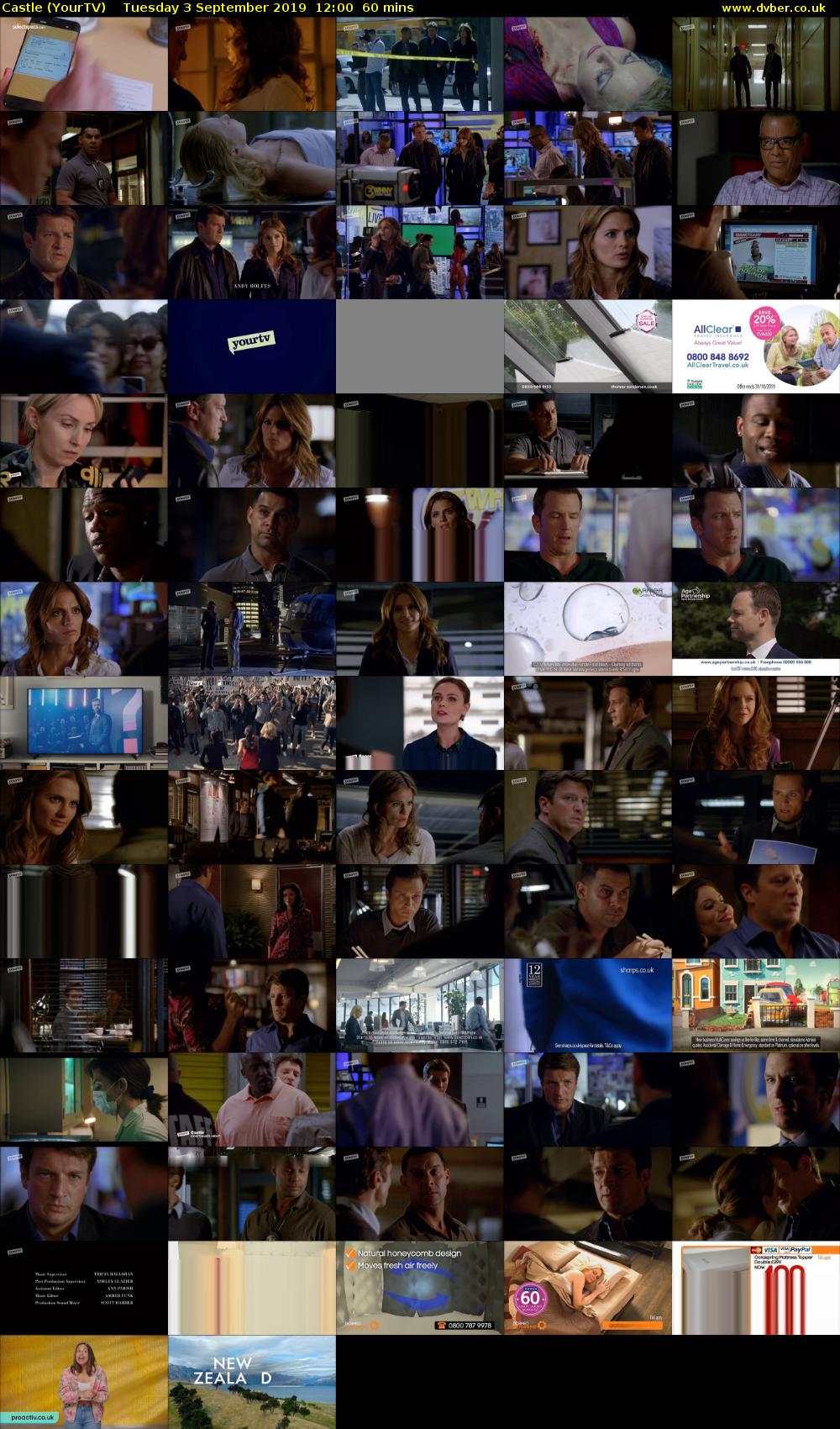 Castle (YourTV) Tuesday 3 September 2019 12:00 - 13:00