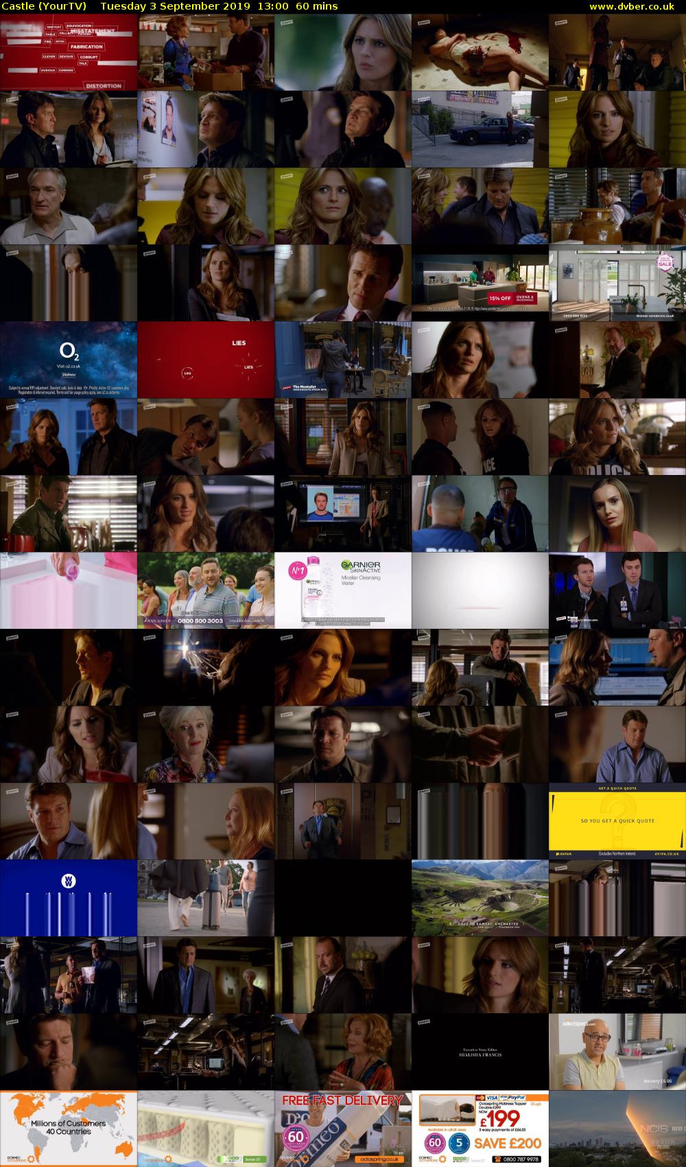 Castle (YourTV) Tuesday 3 September 2019 13:00 - 14:00