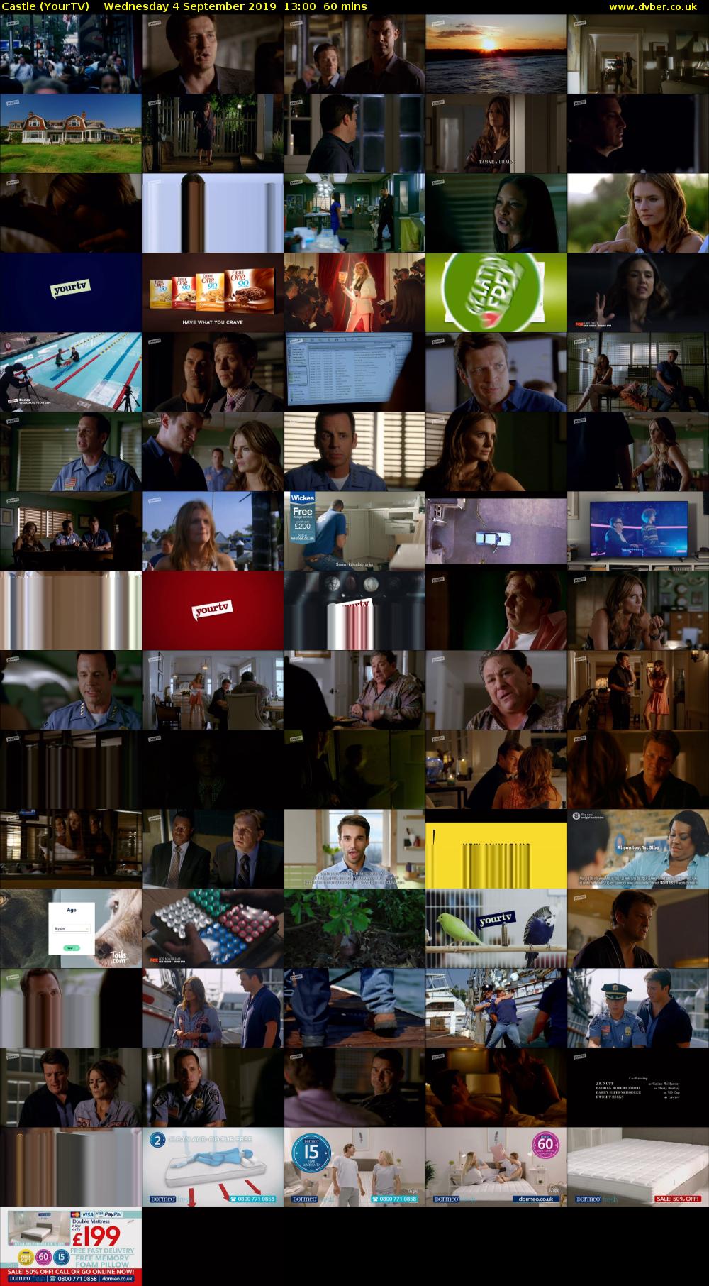 Castle (YourTV) Wednesday 4 September 2019 13:00 - 14:00