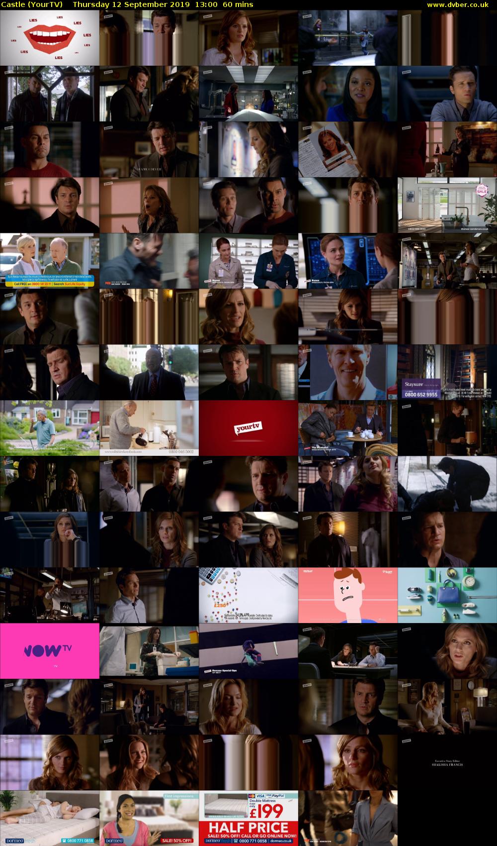 Castle (YourTV) Thursday 12 September 2019 13:00 - 14:00