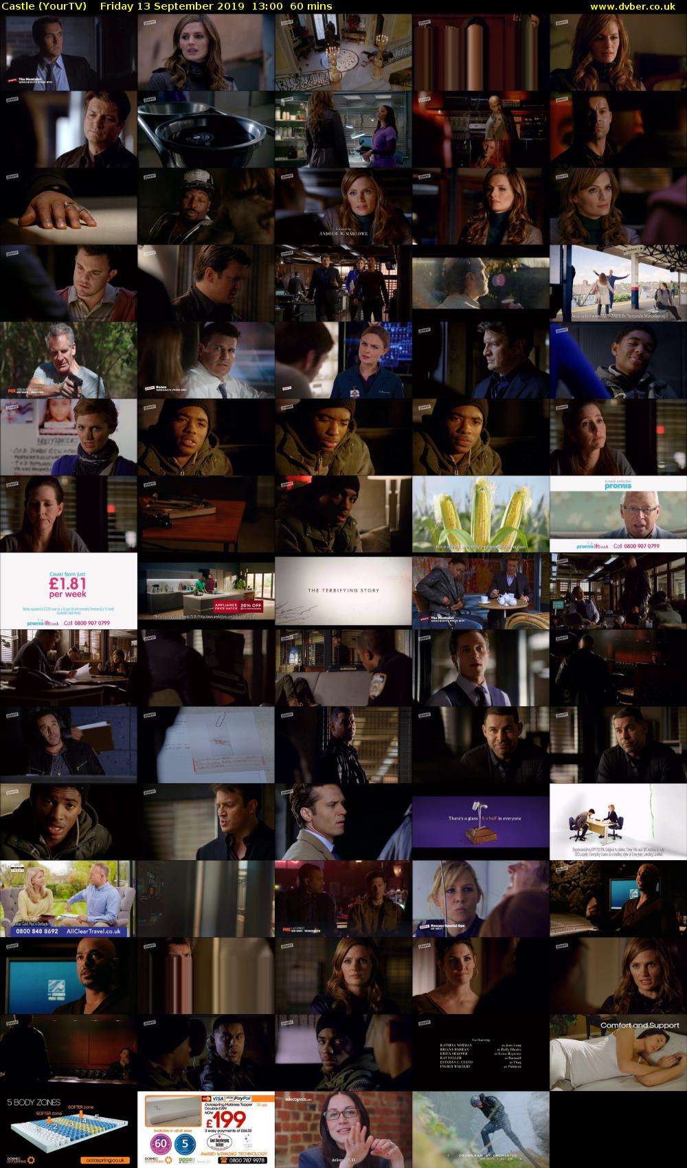 Castle (YourTV) Friday 13 September 2019 13:00 - 14:00
