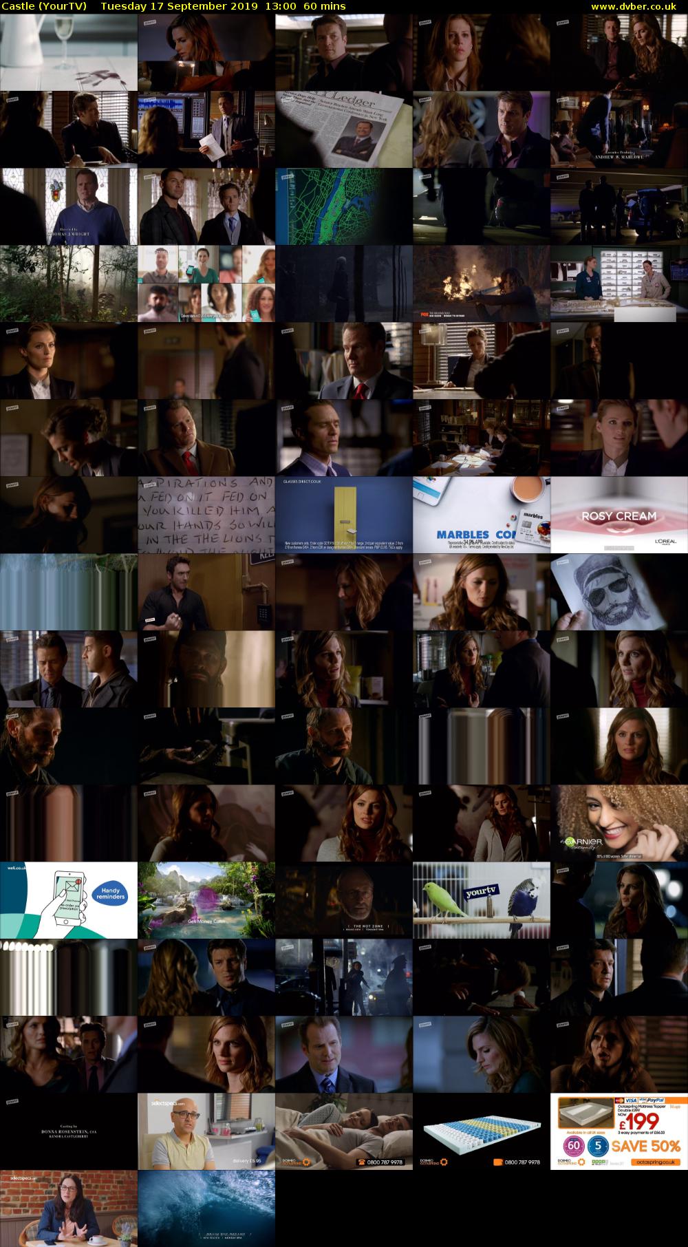 Castle (YourTV) Tuesday 17 September 2019 13:00 - 14:00