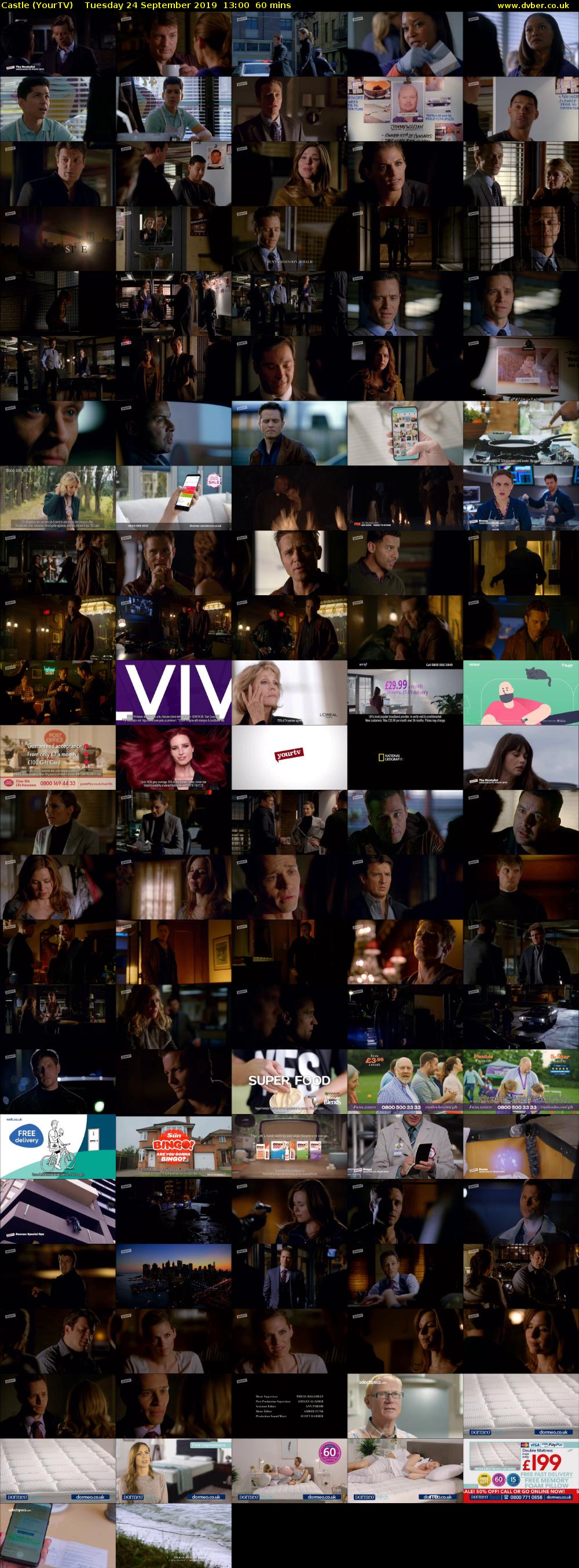 Castle (YourTV) Tuesday 24 September 2019 13:00 - 14:00