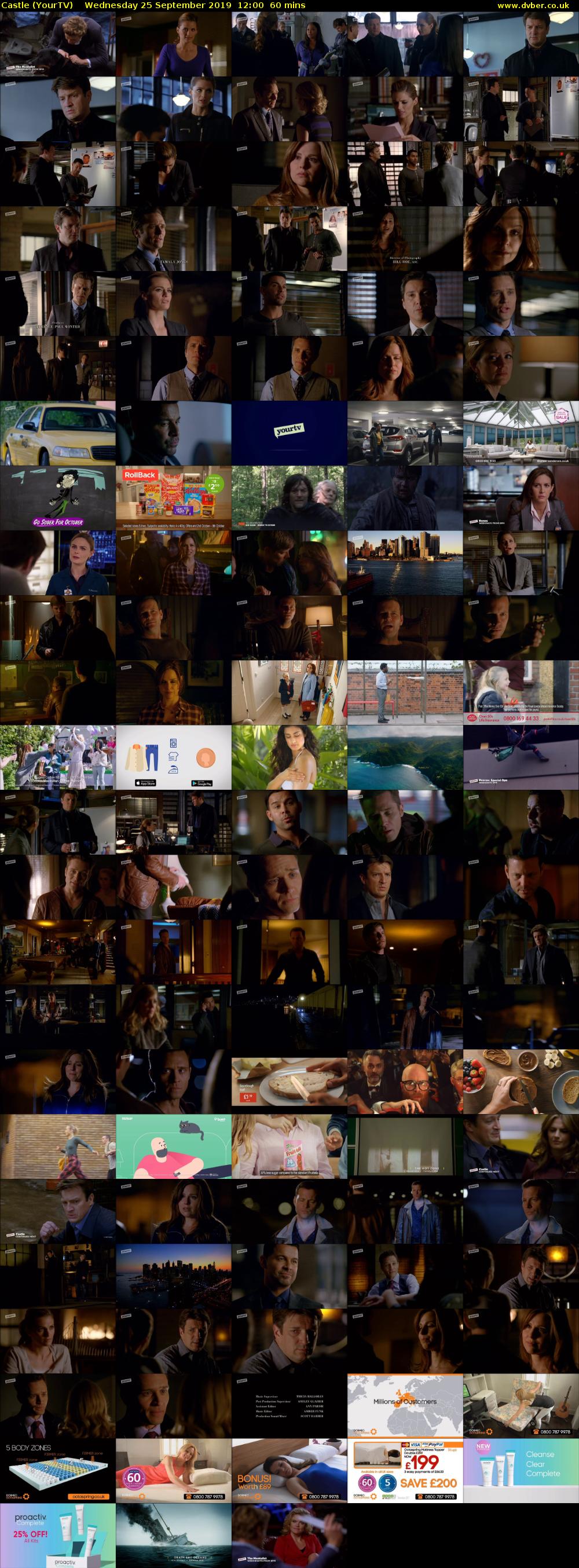 Castle (YourTV) Wednesday 25 September 2019 12:00 - 13:00