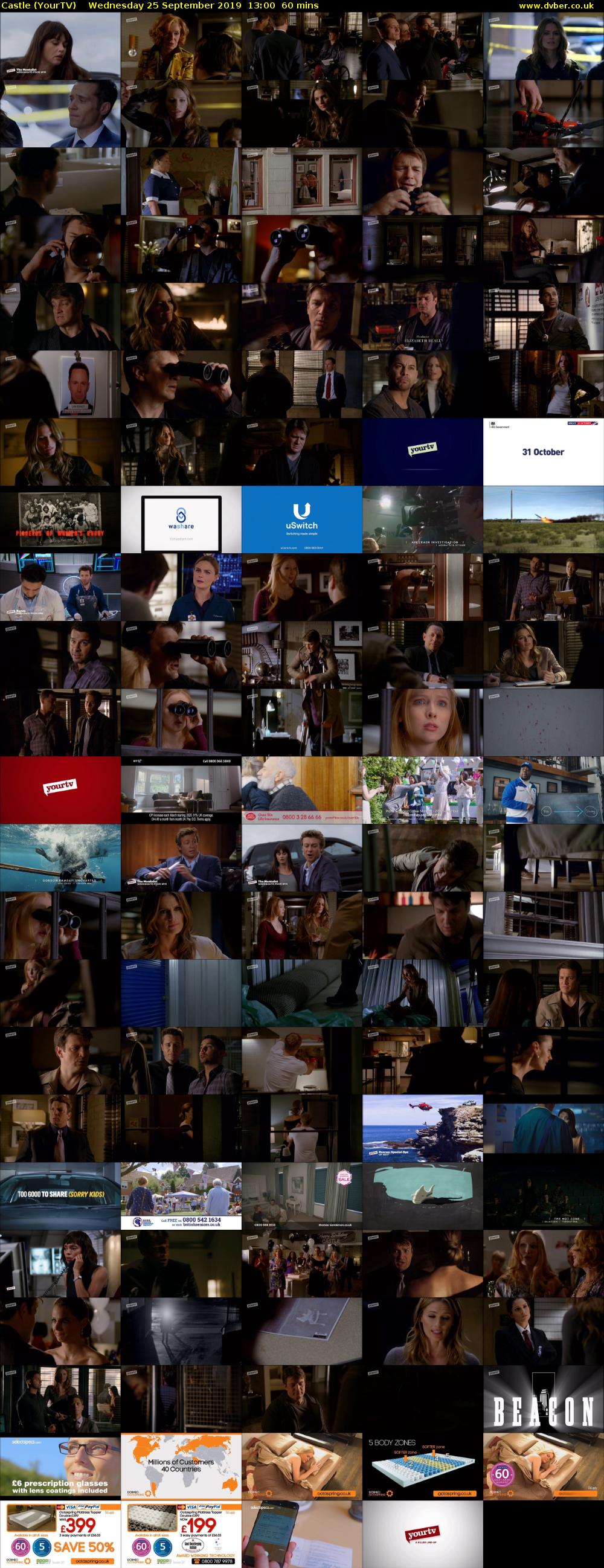 Castle (YourTV) Wednesday 25 September 2019 13:00 - 14:00
