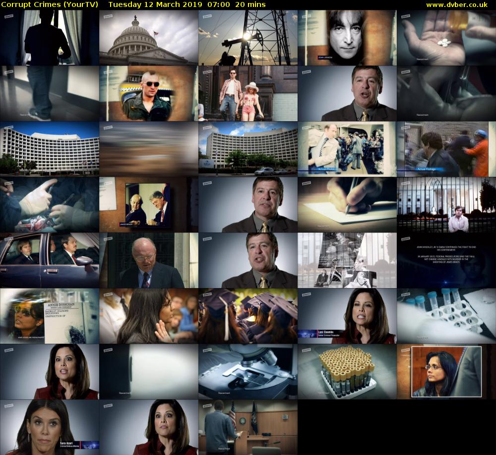 Corrupt Crimes (YourTV) Tuesday 12 March 2019 07:00 - 07:20