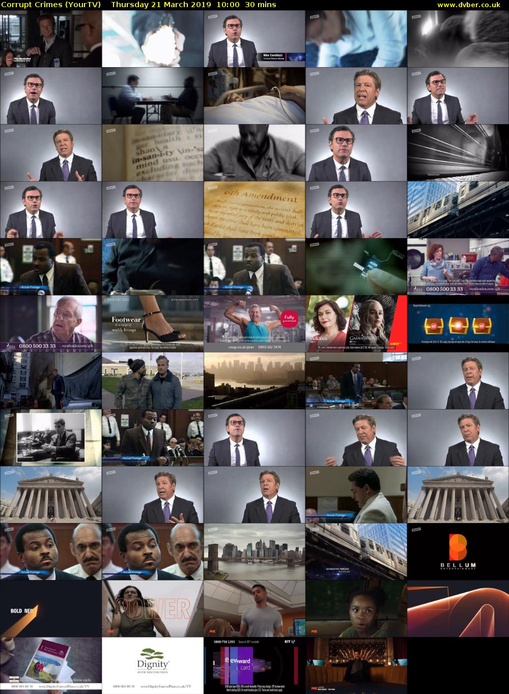 Corrupt Crimes (YourTV) Thursday 21 March 2019 10:00 - 10:30