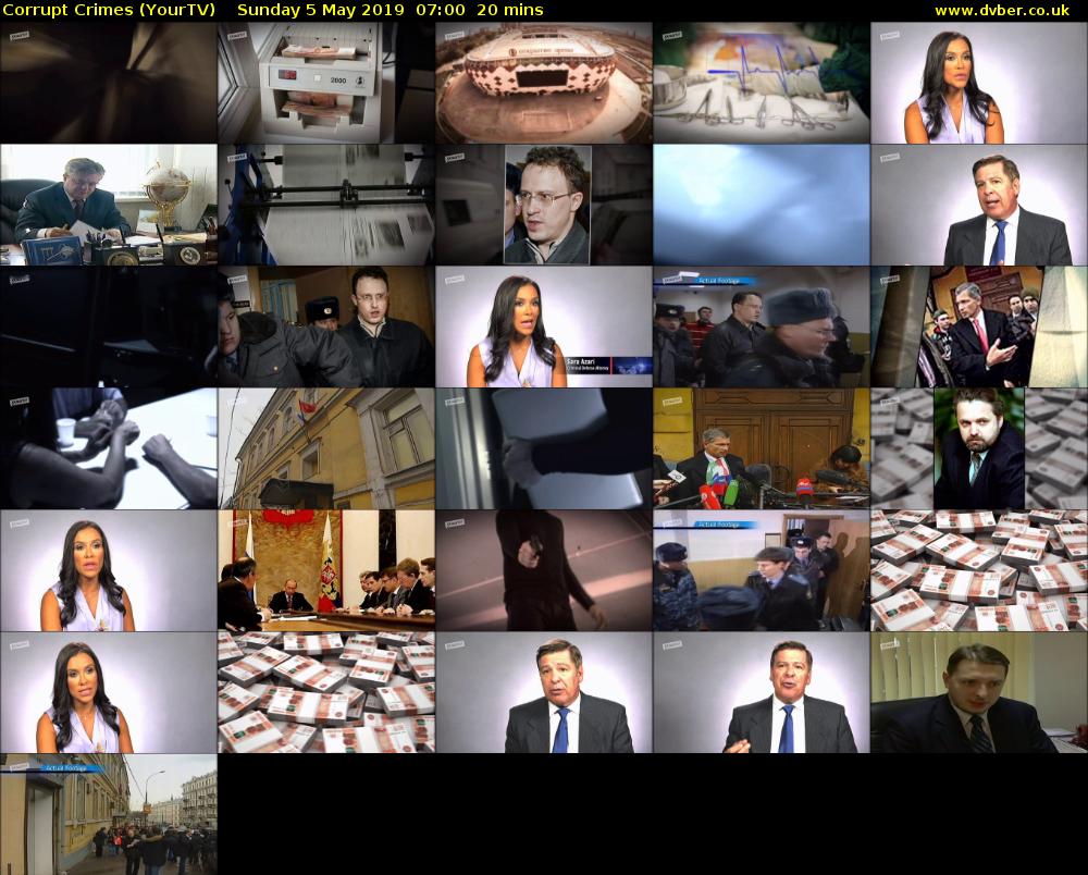 Corrupt Crimes (YourTV) Sunday 5 May 2019 07:00 - 07:20