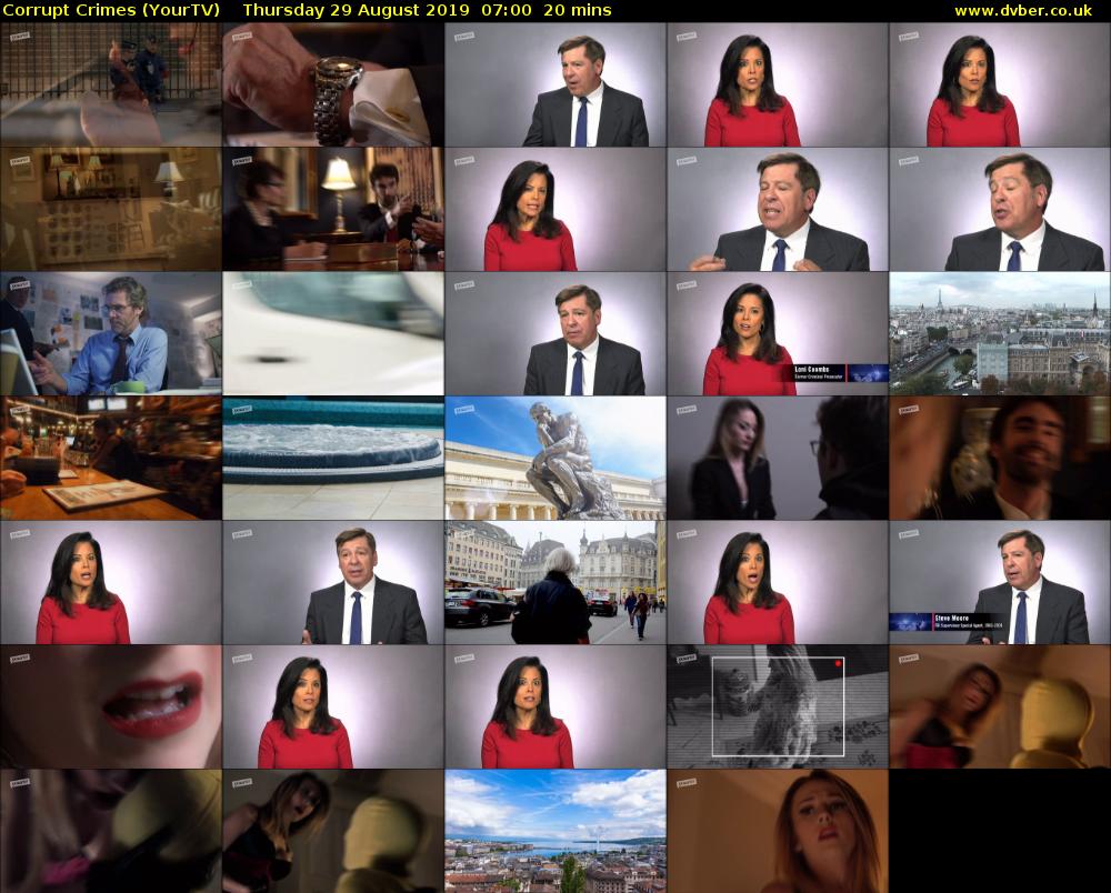 Corrupt Crimes (YourTV) Thursday 29 August 2019 07:00 - 07:20