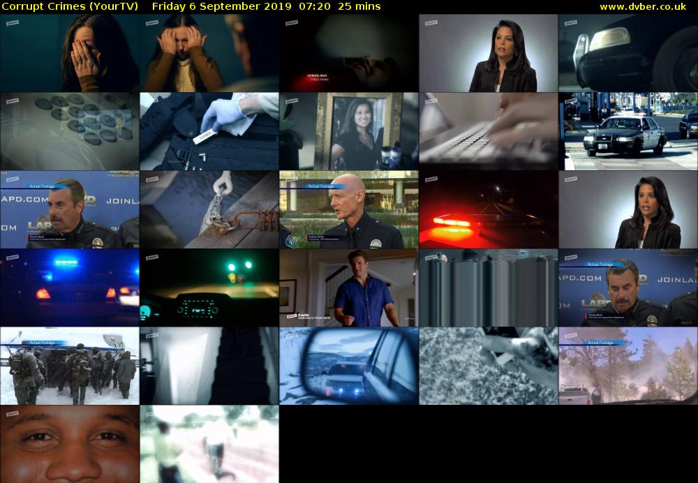 Corrupt Crimes (YourTV) Friday 6 September 2019 07:20 - 07:45