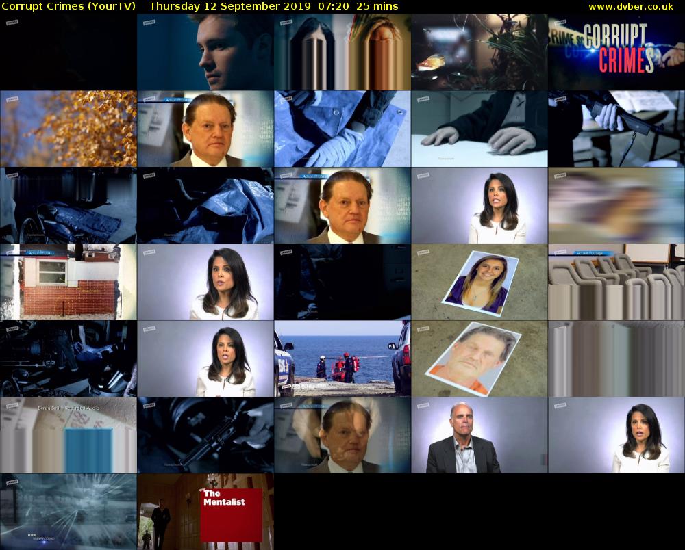 Corrupt Crimes (YourTV) Thursday 12 September 2019 07:20 - 07:45