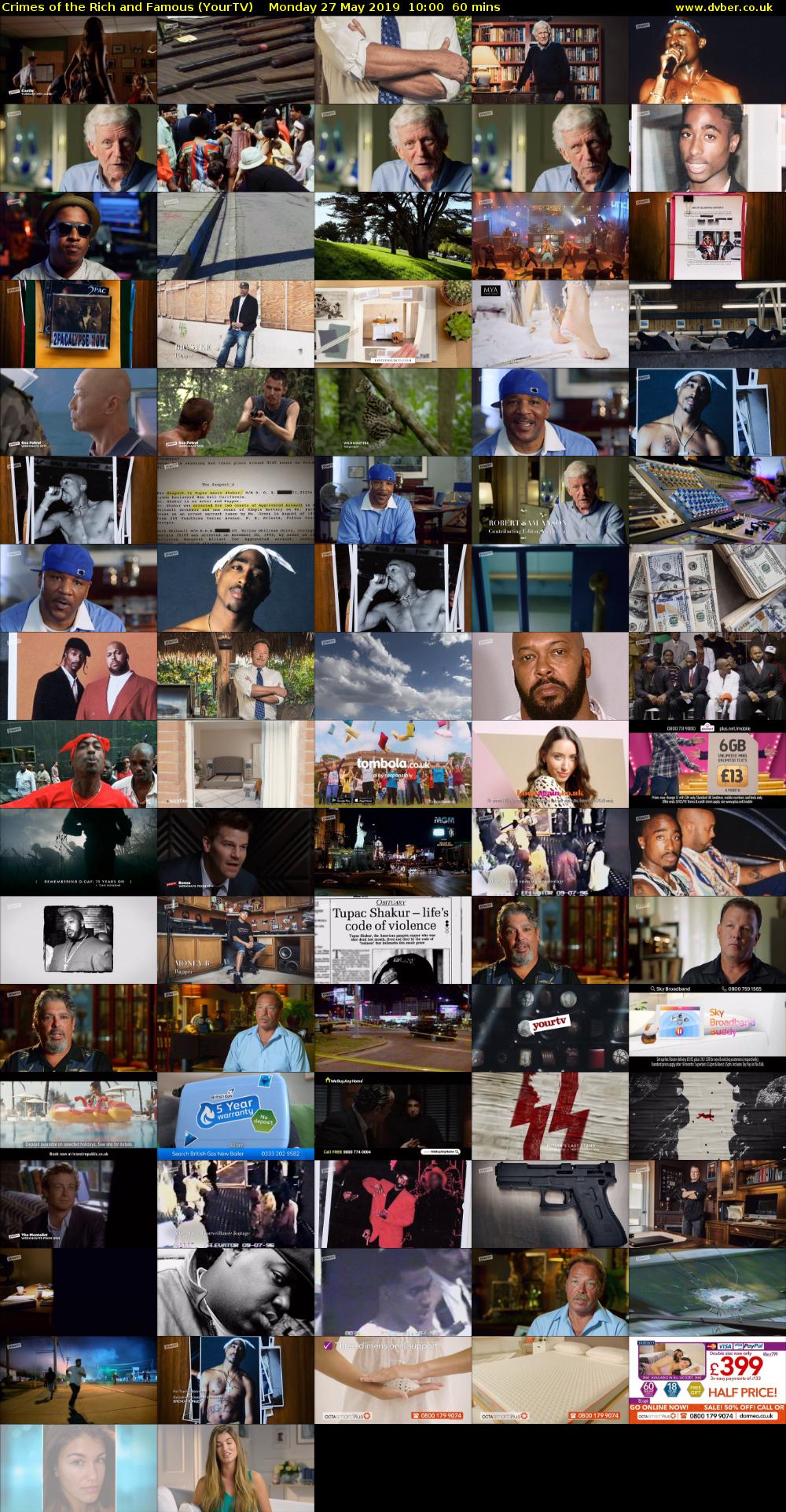 Crimes of the Rich and Famous (YourTV) Monday 27 May 2019 10:00 - 11:00