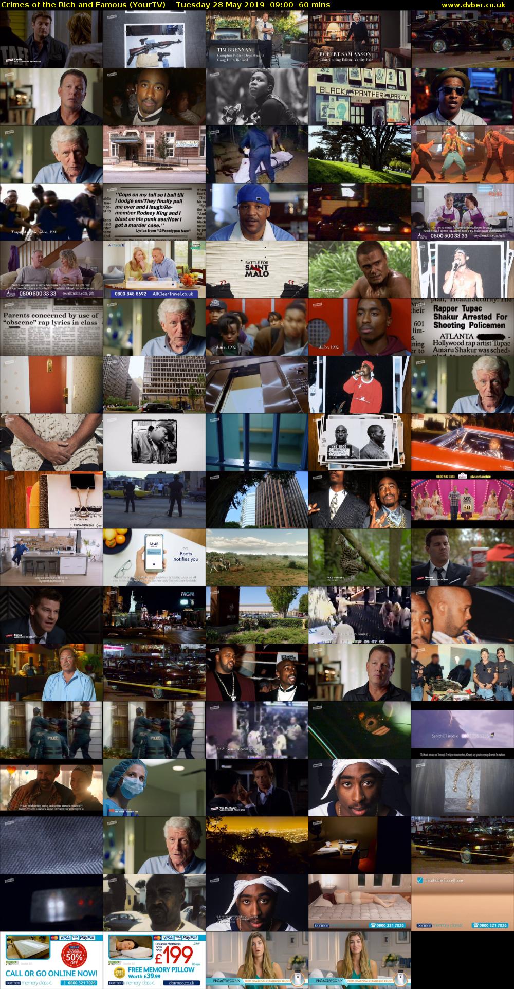 Crimes of the Rich and Famous (YourTV) Tuesday 28 May 2019 09:00 - 10:00