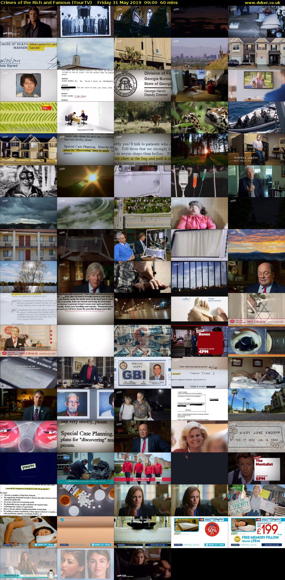 Crimes of the Rich and Famous (YourTV) Friday 31 May 2019 09:00 - 10:00
