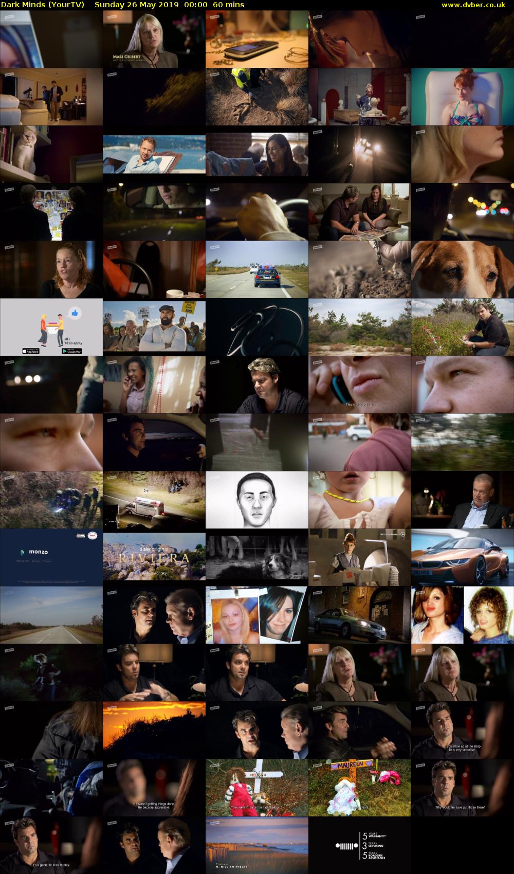 Dark Minds (YourTV) Sunday 26 May 2019 00:00 - 01:00