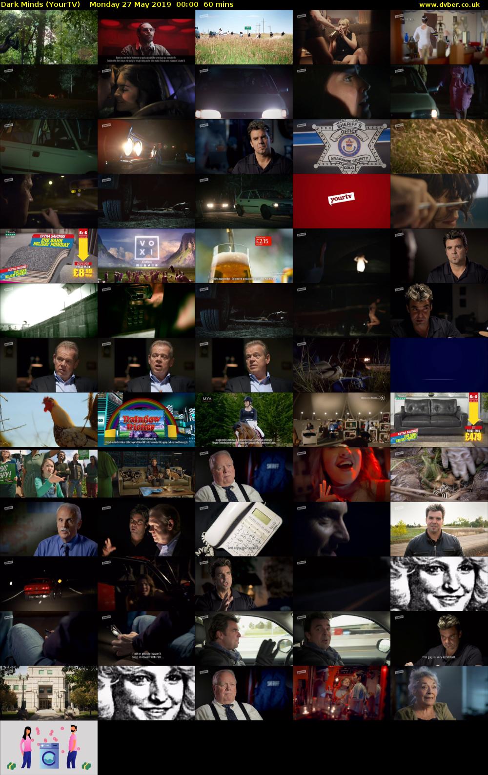 Dark Minds (YourTV) Monday 27 May 2019 00:00 - 01:00