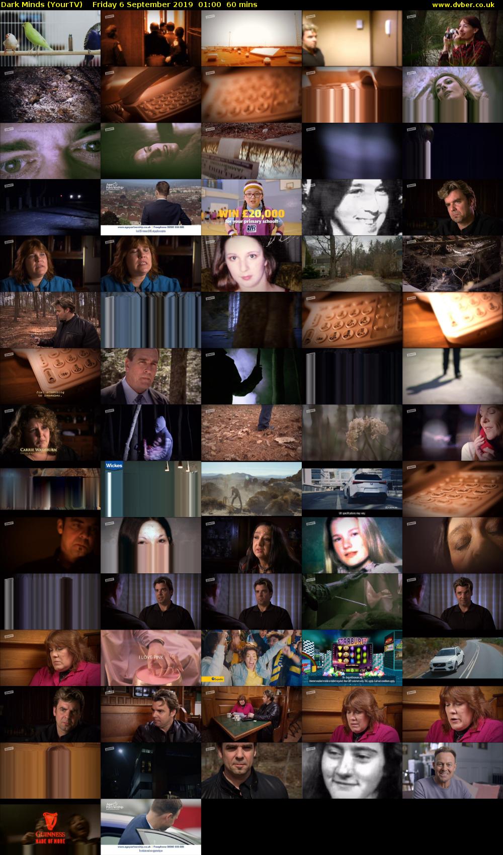 Dark Minds (YourTV) Friday 6 September 2019 01:00 - 02:00