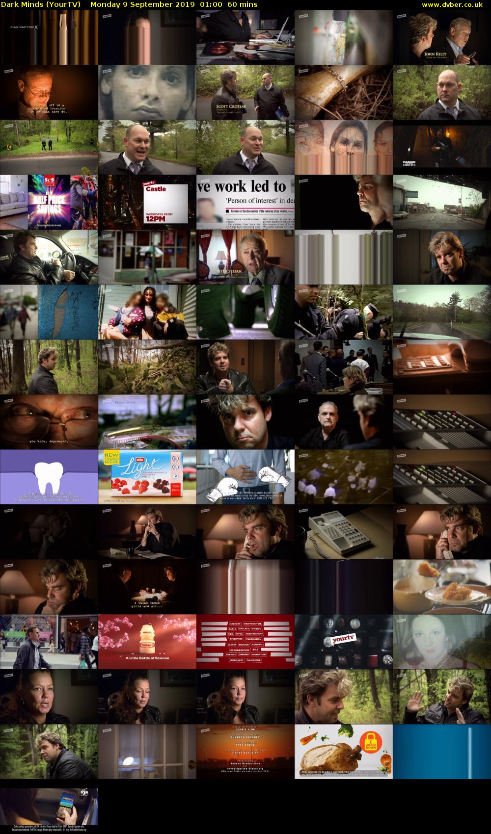 Dark Minds (YourTV) Monday 9 September 2019 01:00 - 02:00