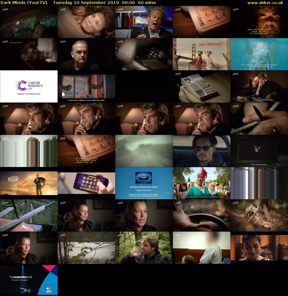 Dark Minds (YourTV) Tuesday 10 September 2019 00:00 - 01:00