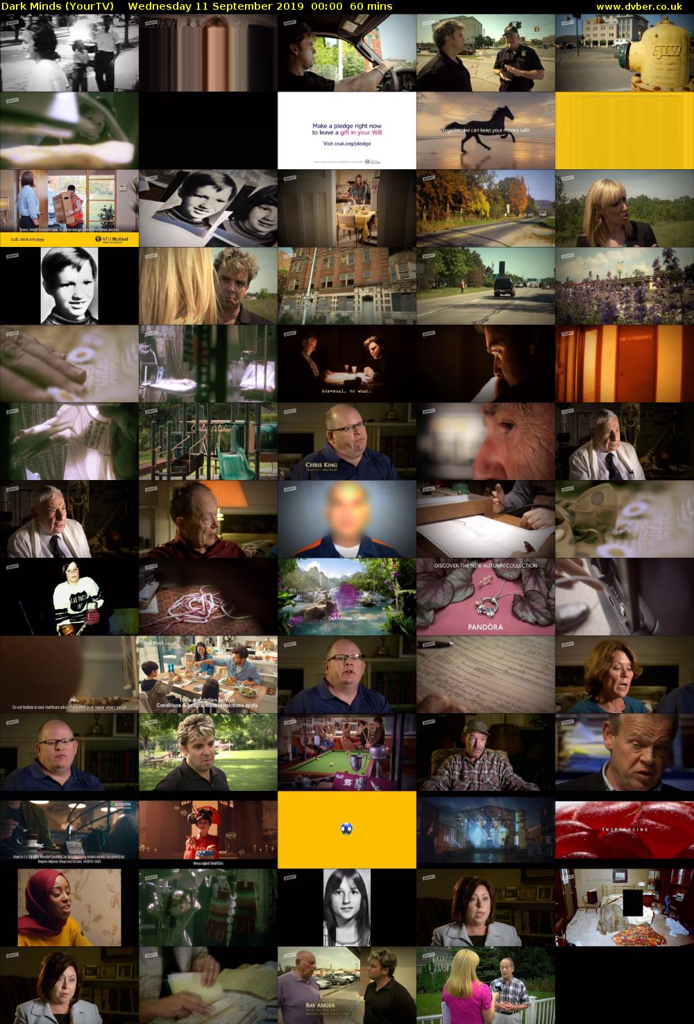 Dark Minds (YourTV) Wednesday 11 September 2019 00:00 - 01:00