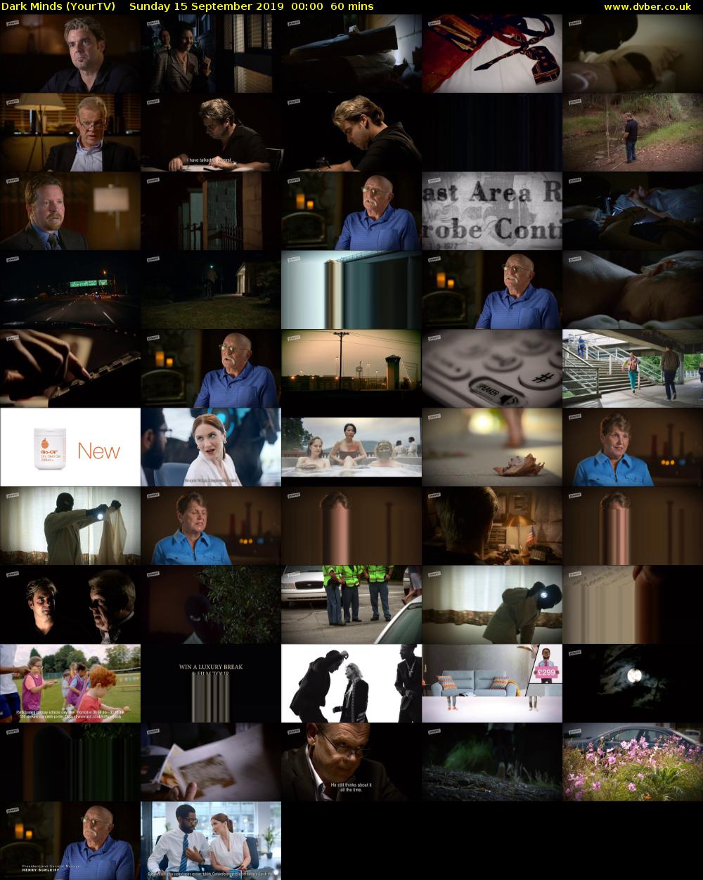 Dark Minds (YourTV) Sunday 15 September 2019 00:00 - 01:00