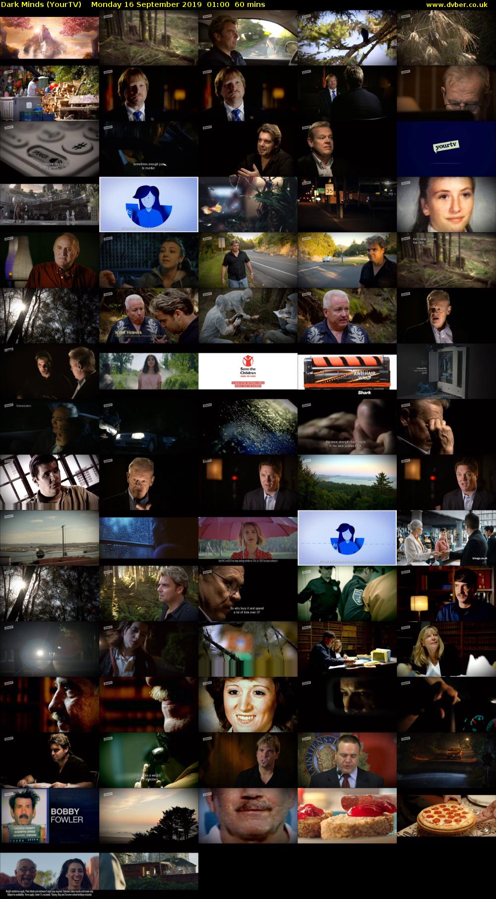 Dark Minds (YourTV) Monday 16 September 2019 01:00 - 02:00