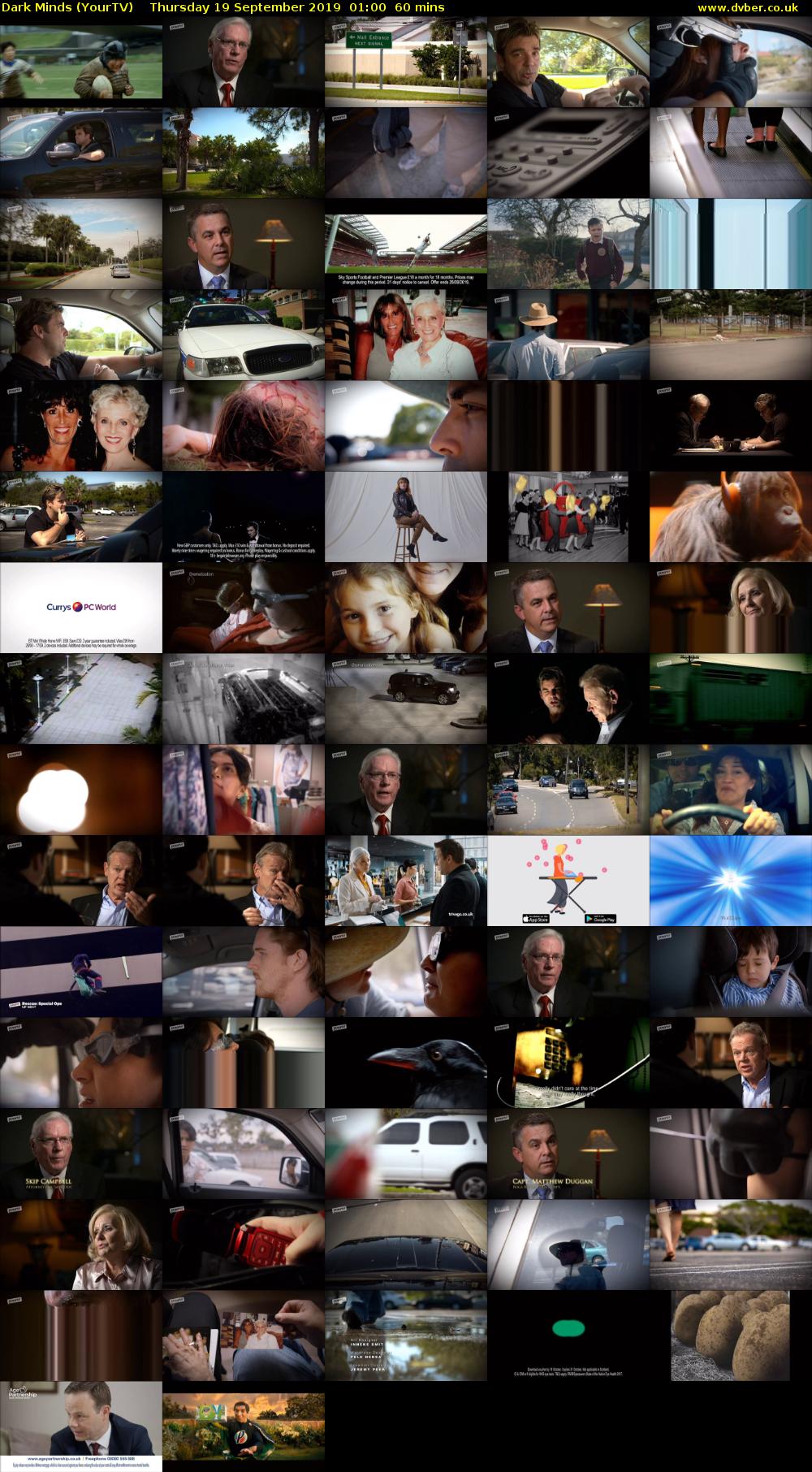 Dark Minds (YourTV) Thursday 19 September 2019 01:00 - 02:00
