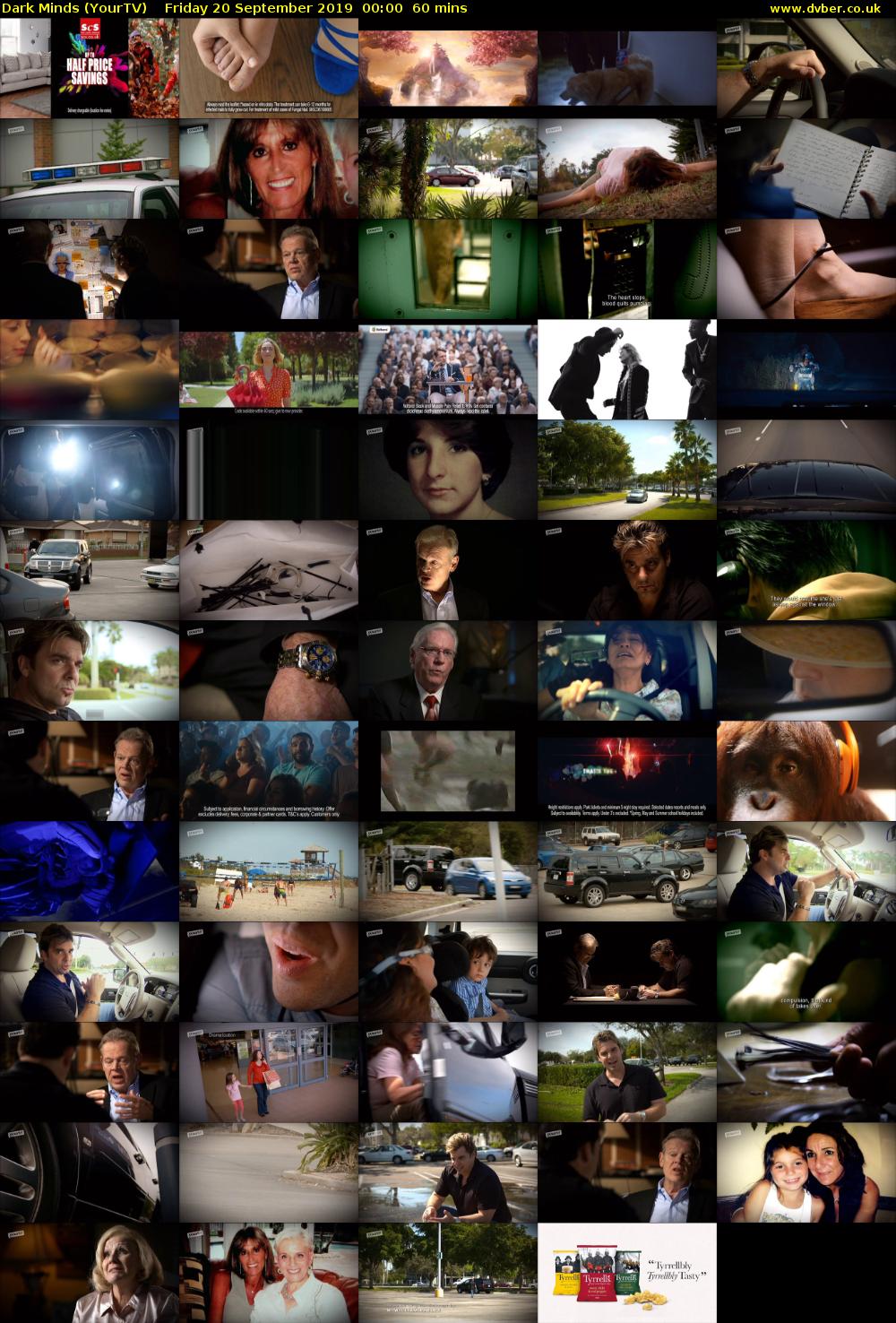 Dark Minds (YourTV) Friday 20 September 2019 00:00 - 01:00